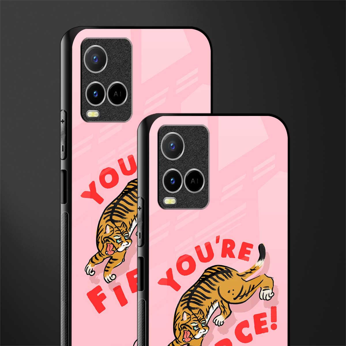 you're fierce glass case for vivo y33s vivo y33t image-2