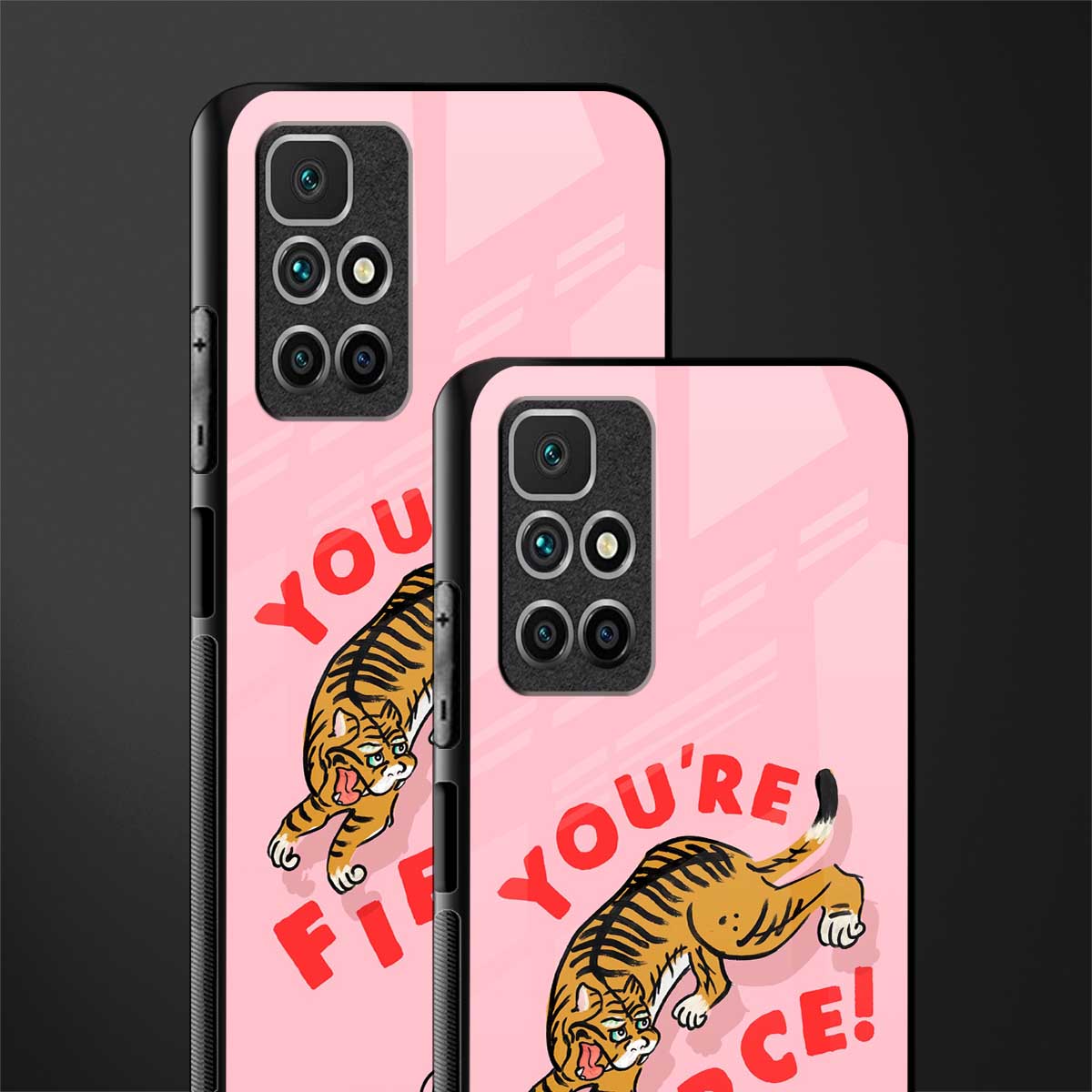 you're fierce glass case for redmi 10 prime image-2