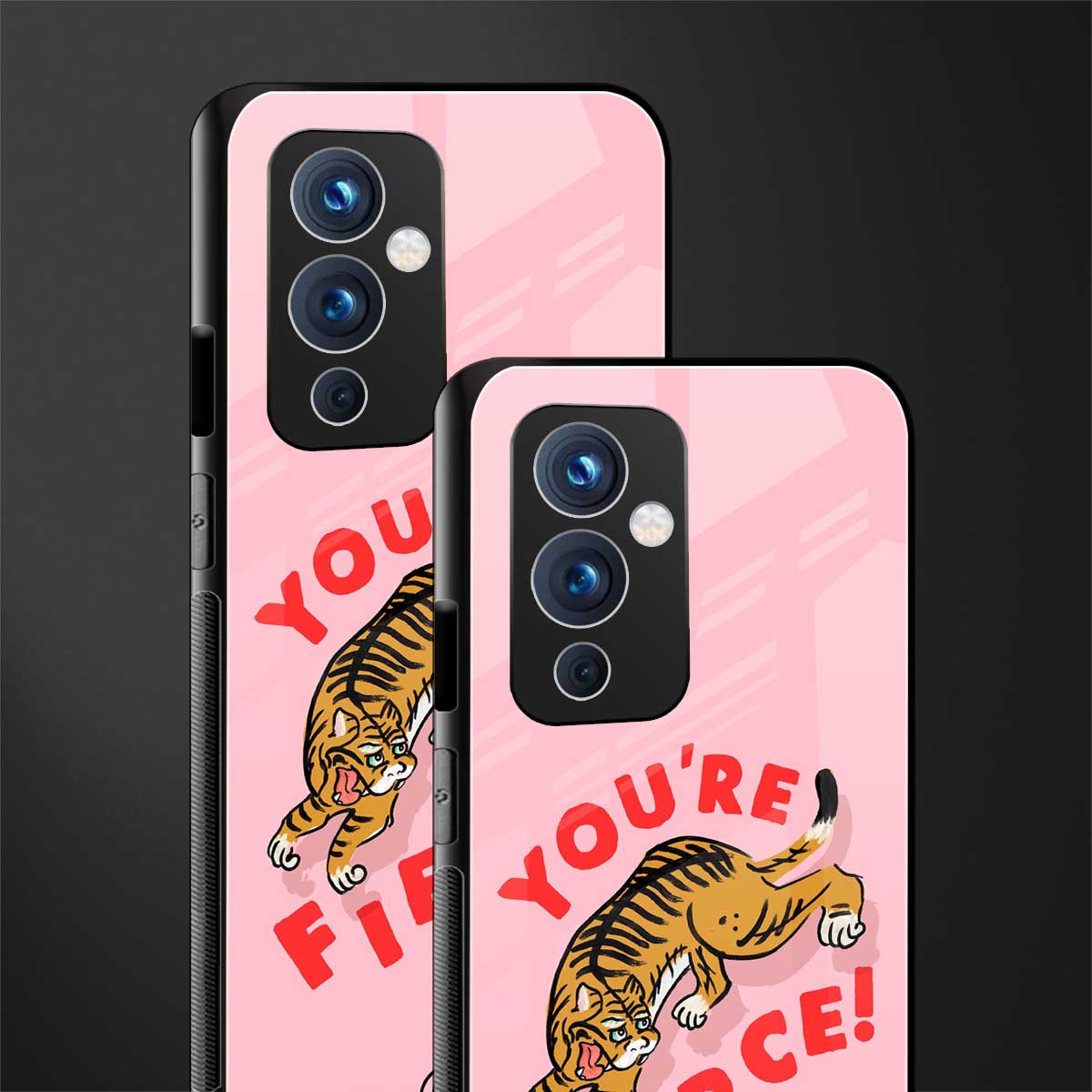 you're fierce back phone cover | glass case for oneplus 9