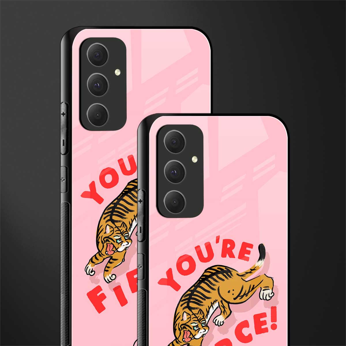you're fierce back phone cover | glass case for samsung galaxy a54 5g