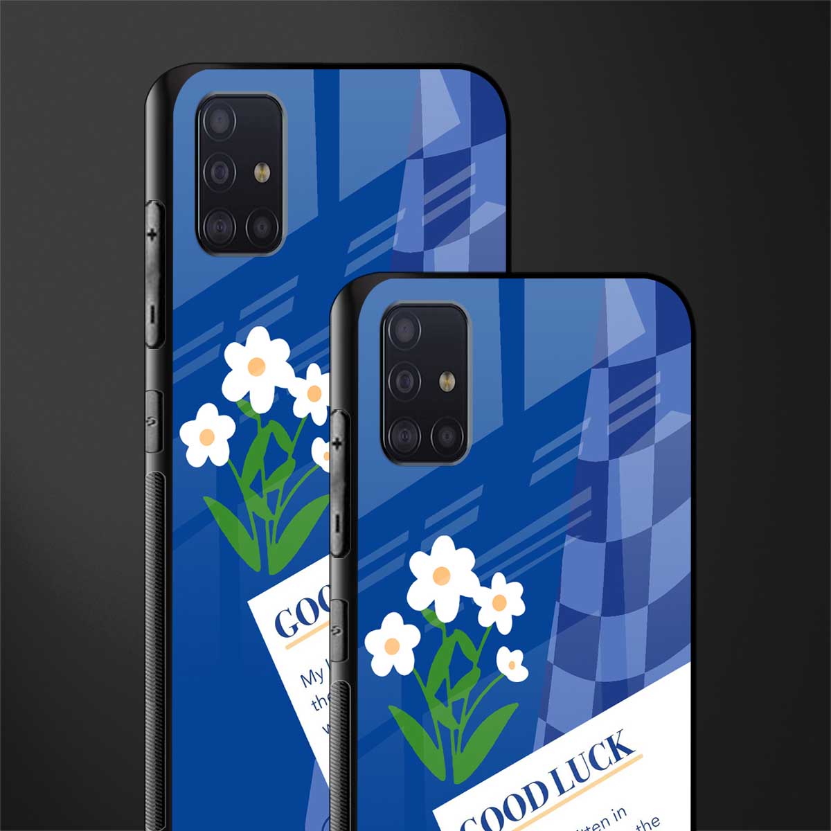 you're my world blue edition glass case for samsung galaxy a71 image-2