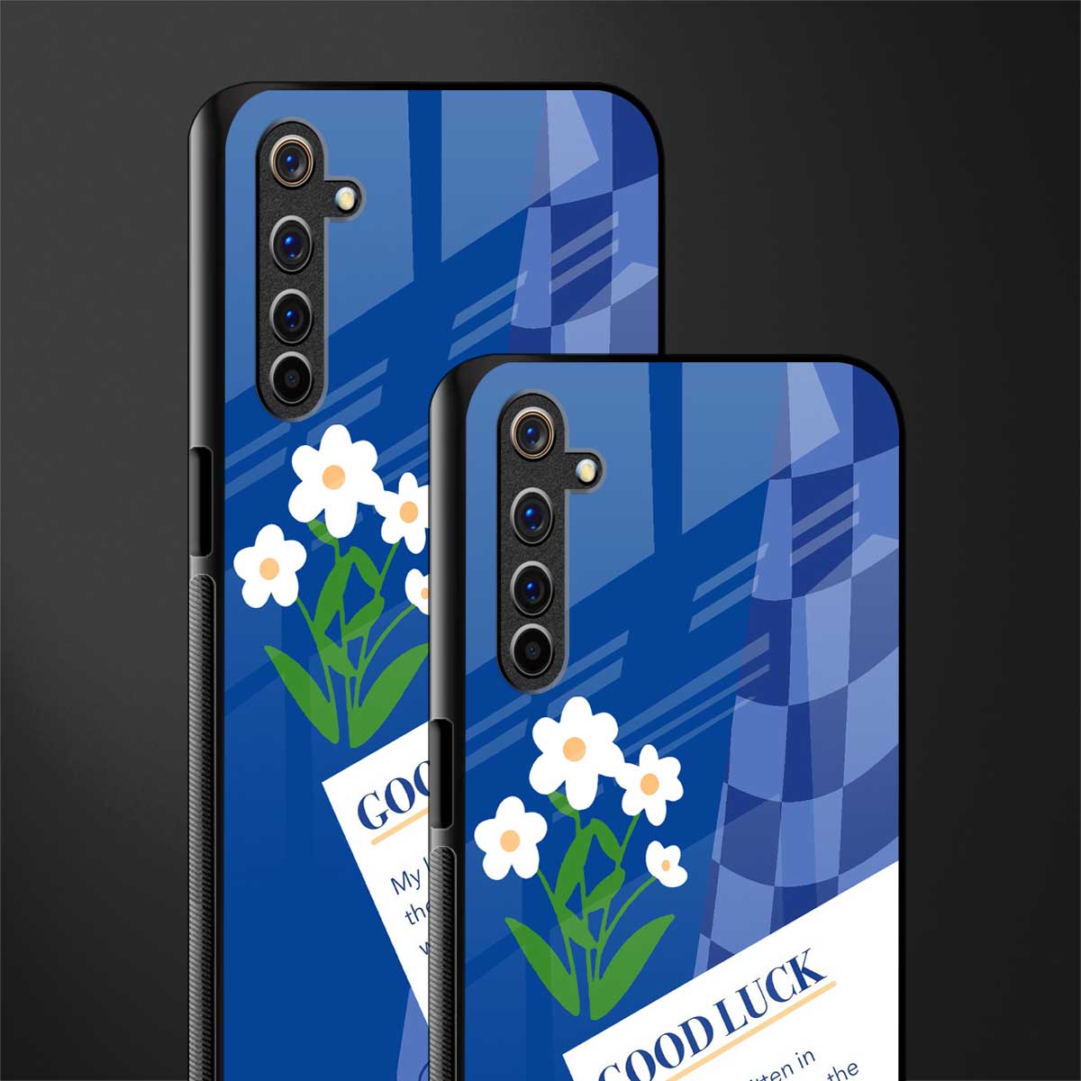 you're my world blue edition glass case for realme 6i image-2