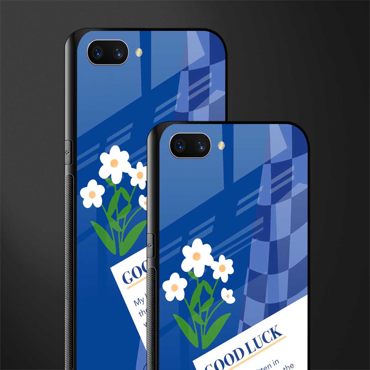 you're my world blue edition glass case for realme c1 image-2
