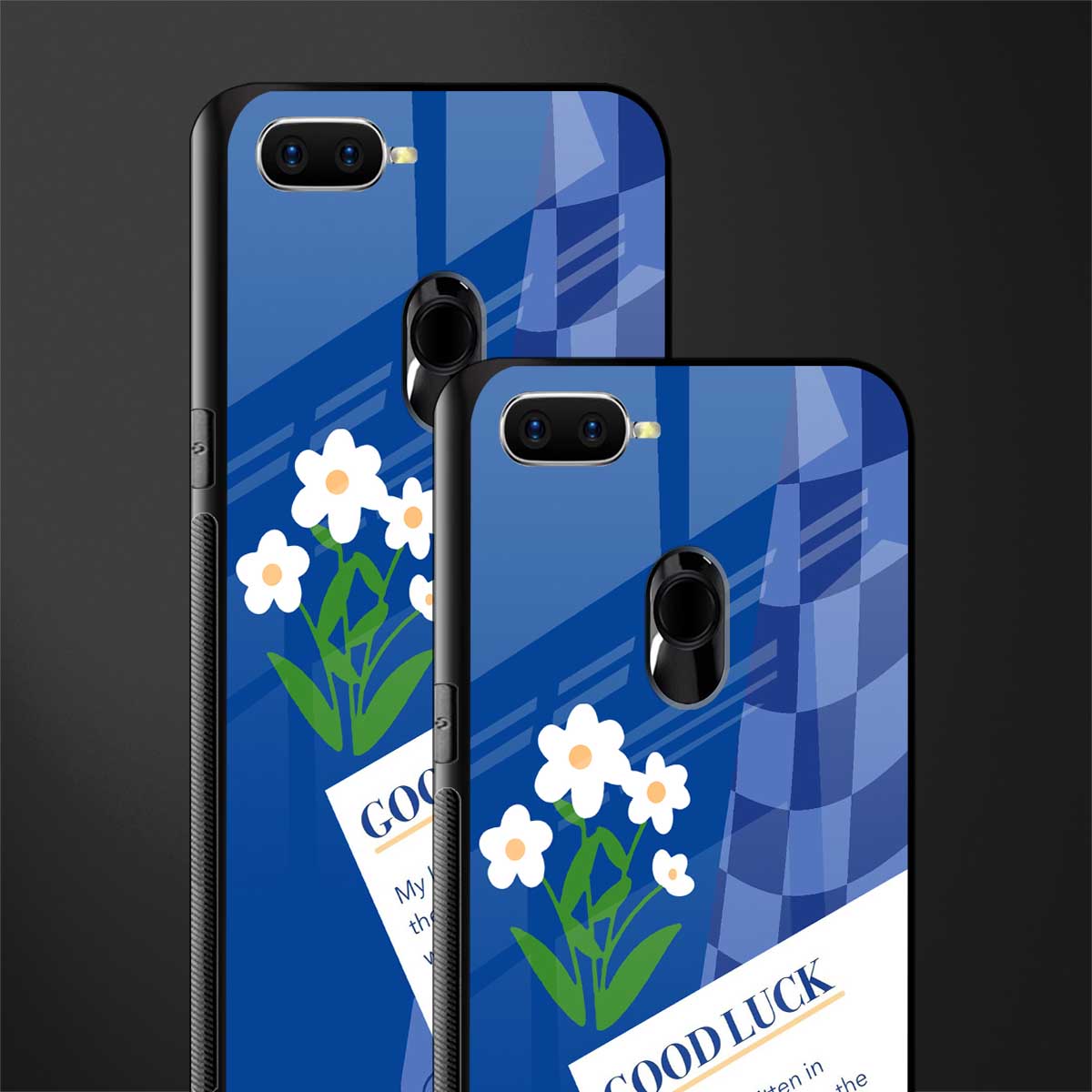 you're my world blue edition glass case for oppo a7 image-2