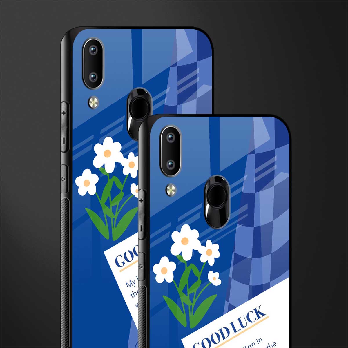 you're my world blue edition glass case for vivo y91 image-2