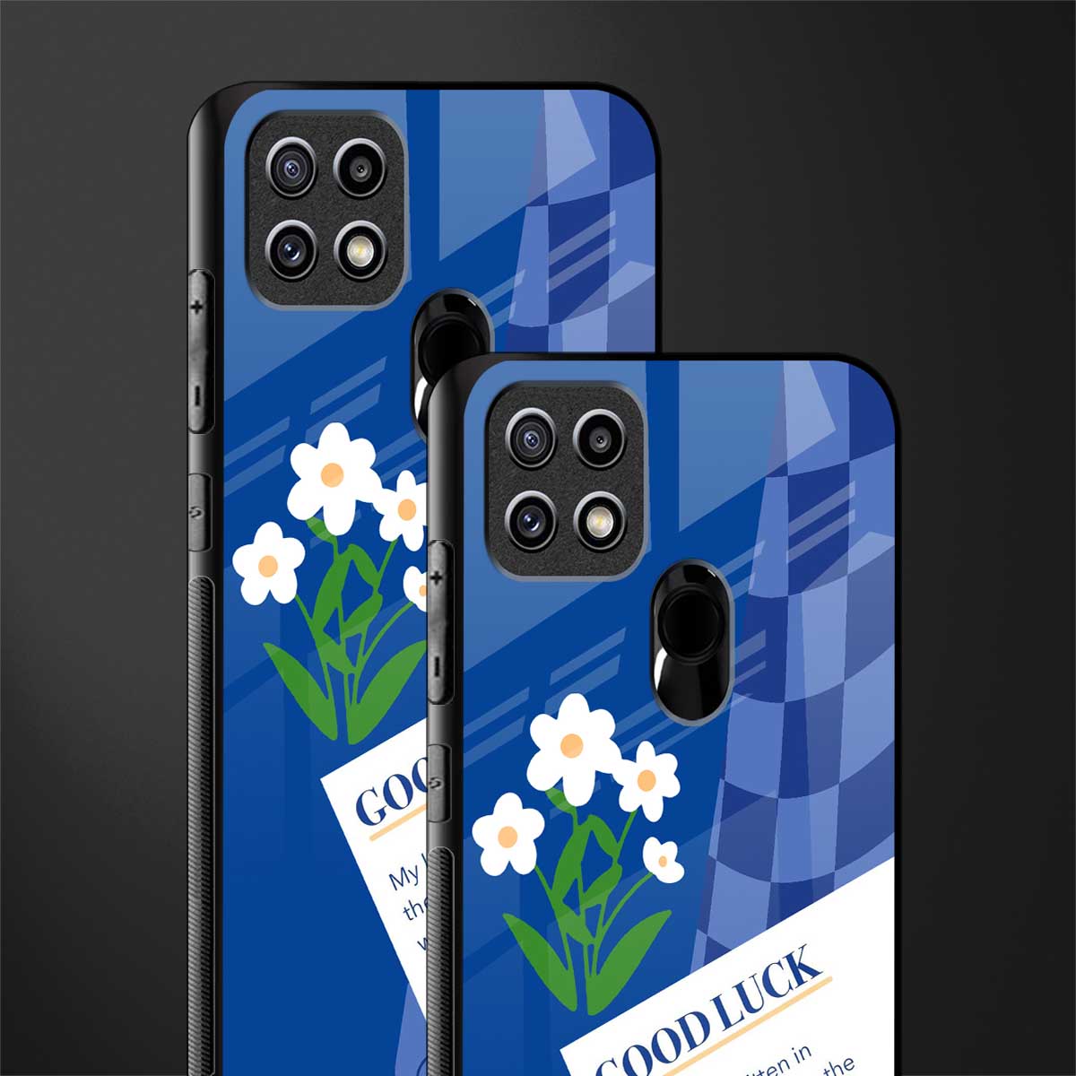 you're my world blue edition glass case for oppo a15s image-2