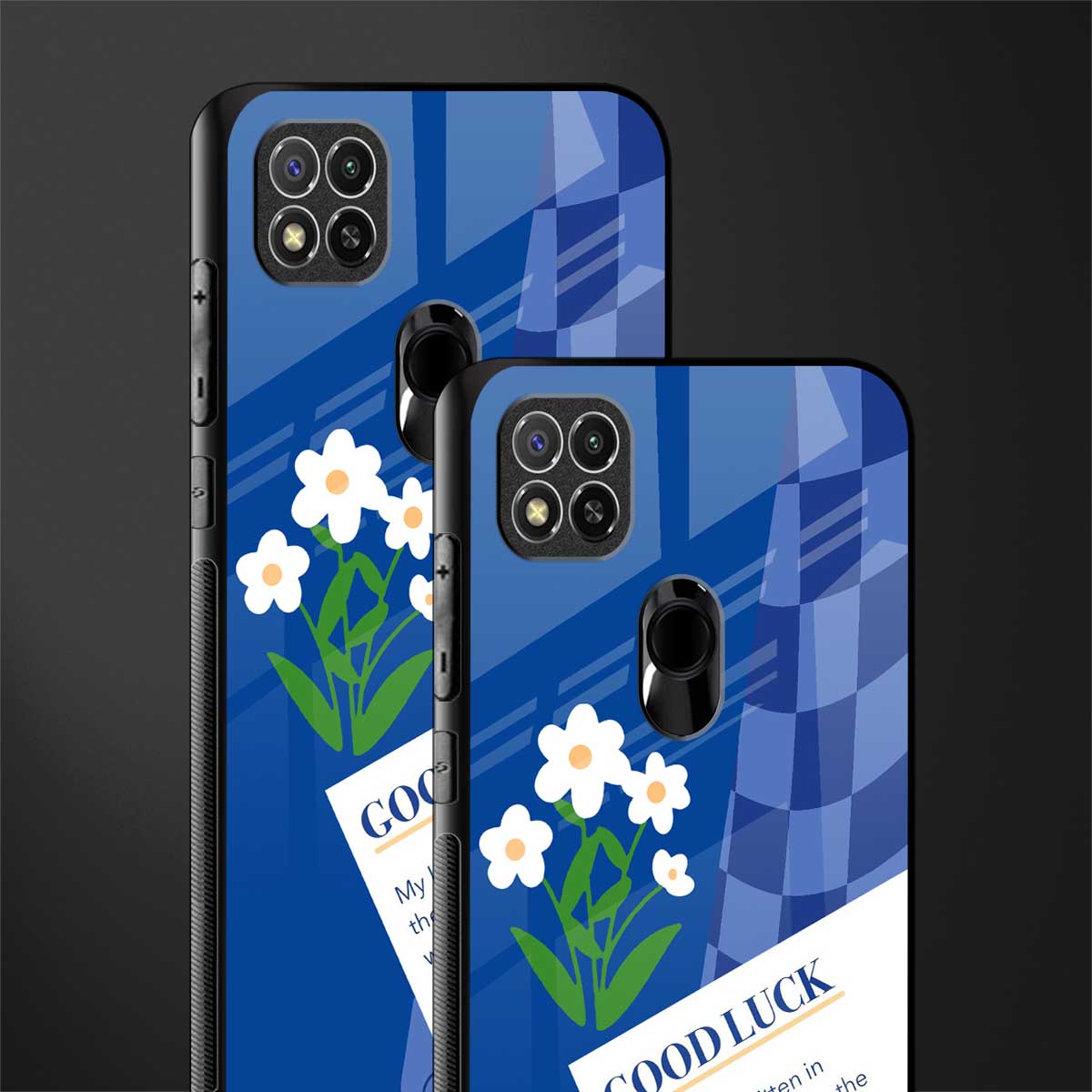 you're my world blue edition glass case for poco c31 image-2