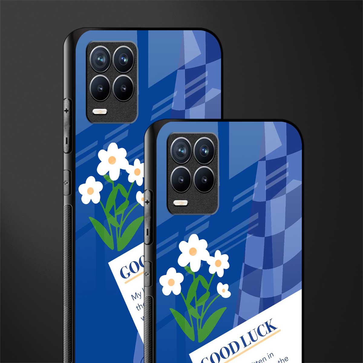 you're my world blue edition glass case for realme 8 4g image-2