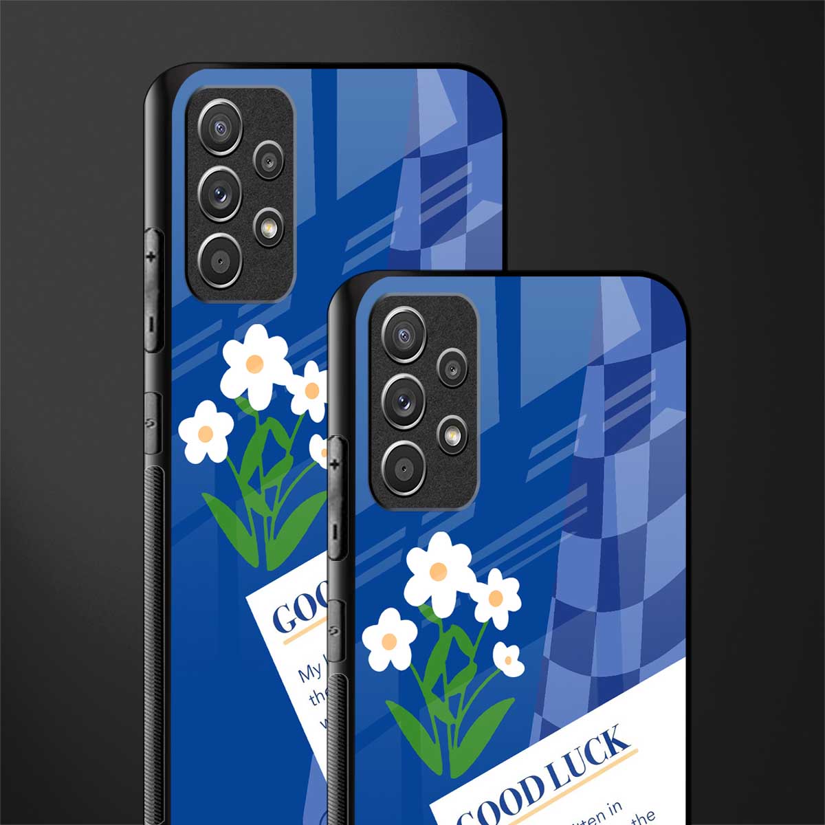 you're my world blue edition glass case for samsung galaxy a72 image-2