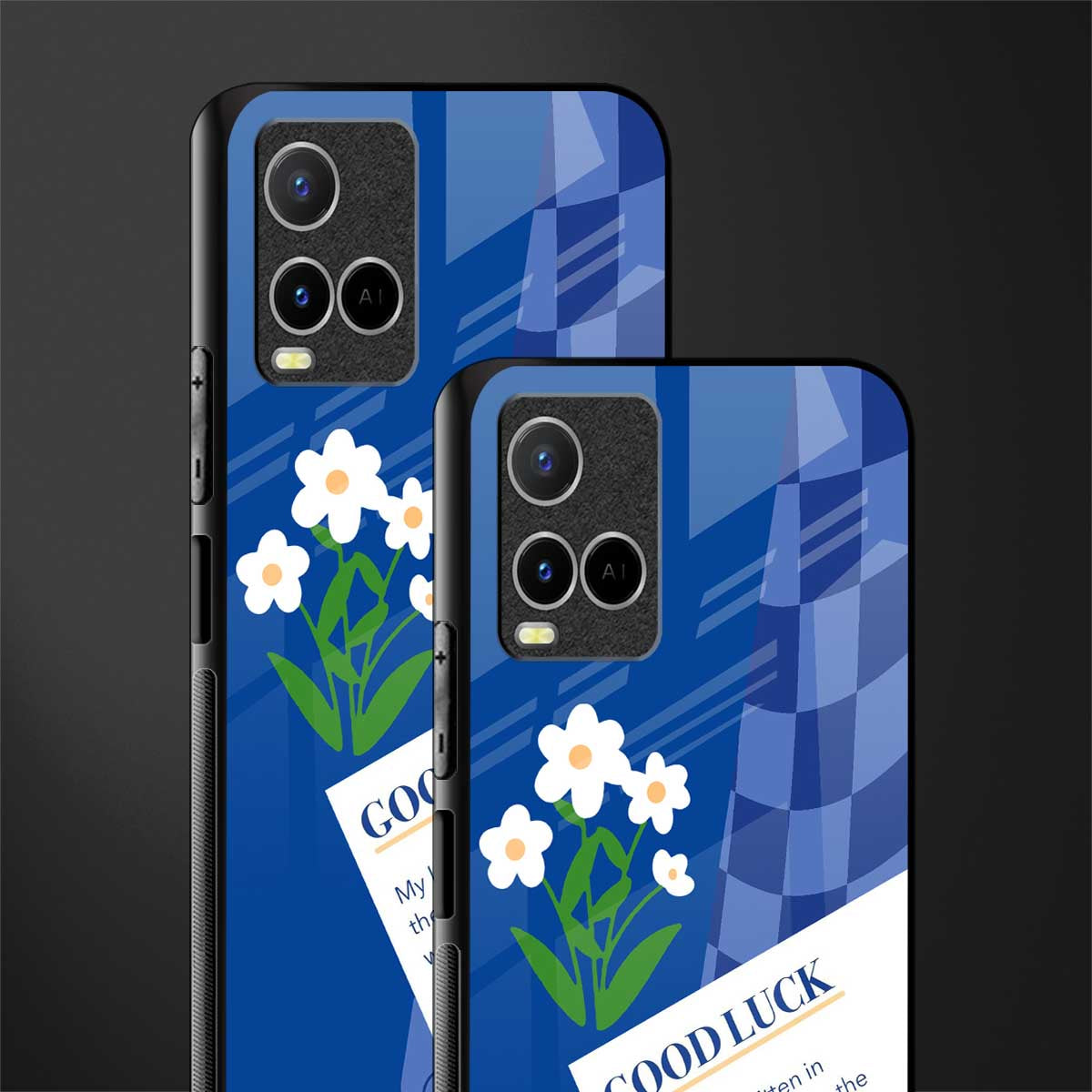 you're my world blue edition glass case for vivo y33s vivo y33t image-2