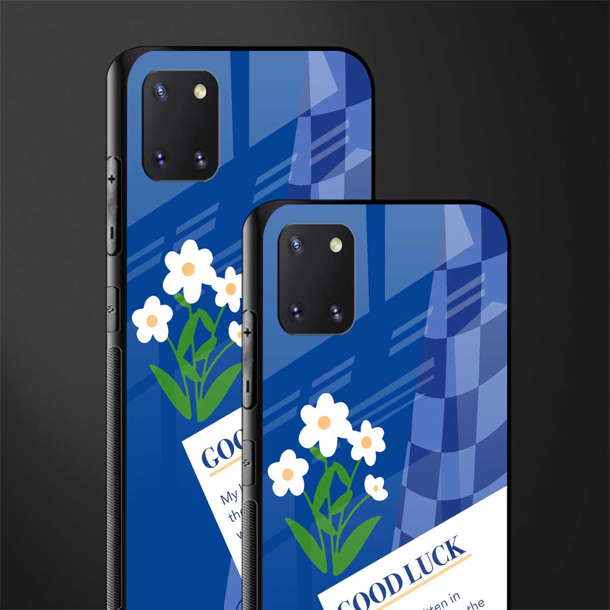 you're my world blue edition glass case for samsung a81 image-2