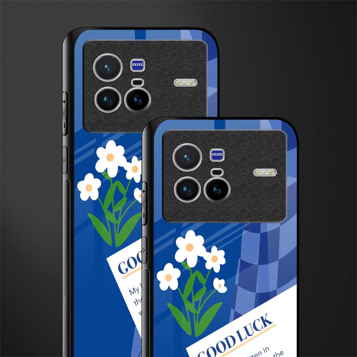 you're my world blue edition glass case for vivo x80 image-2