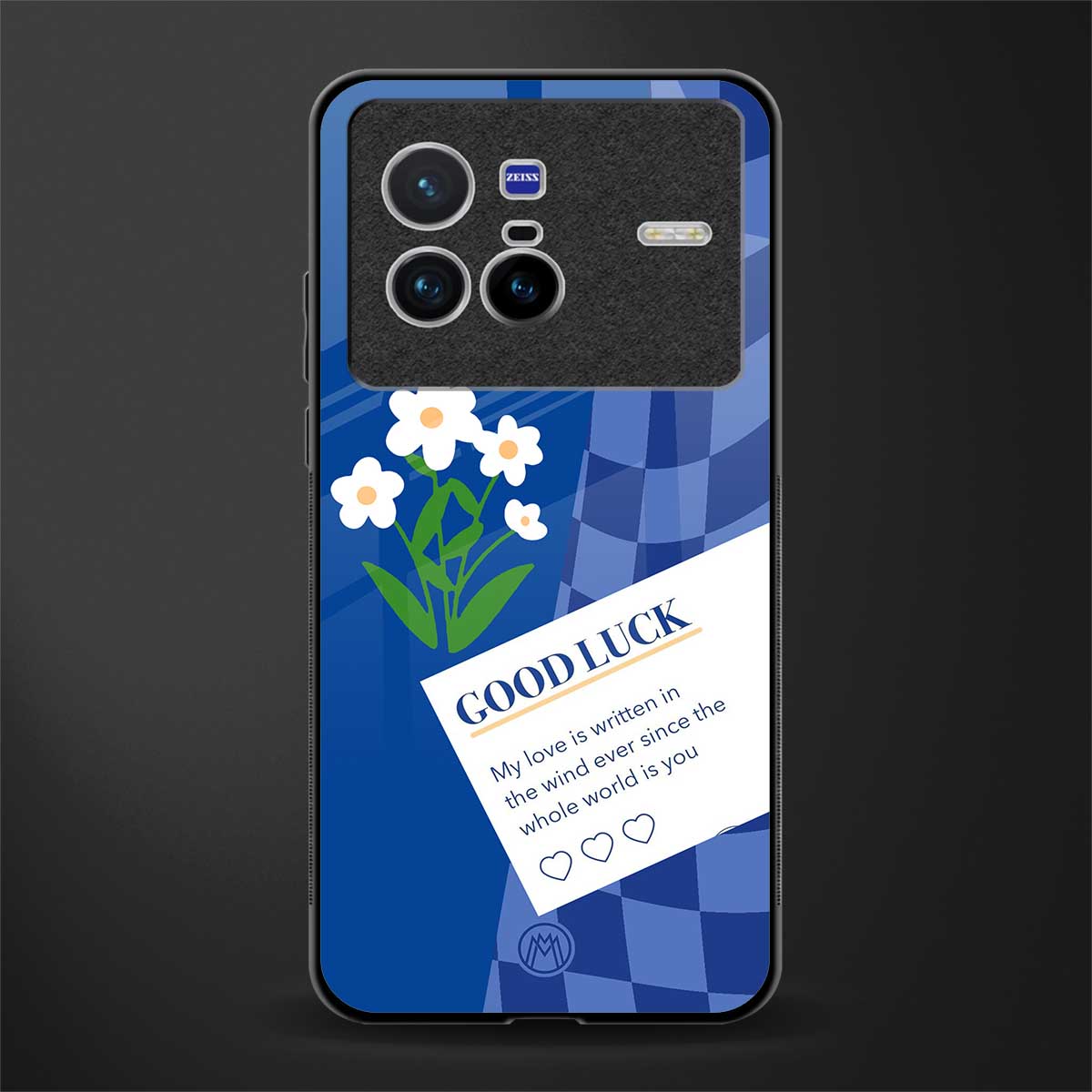 you're my world blue edition glass case for vivo x80 image