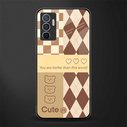 you're my world brown edition glass case for vivo v23e image