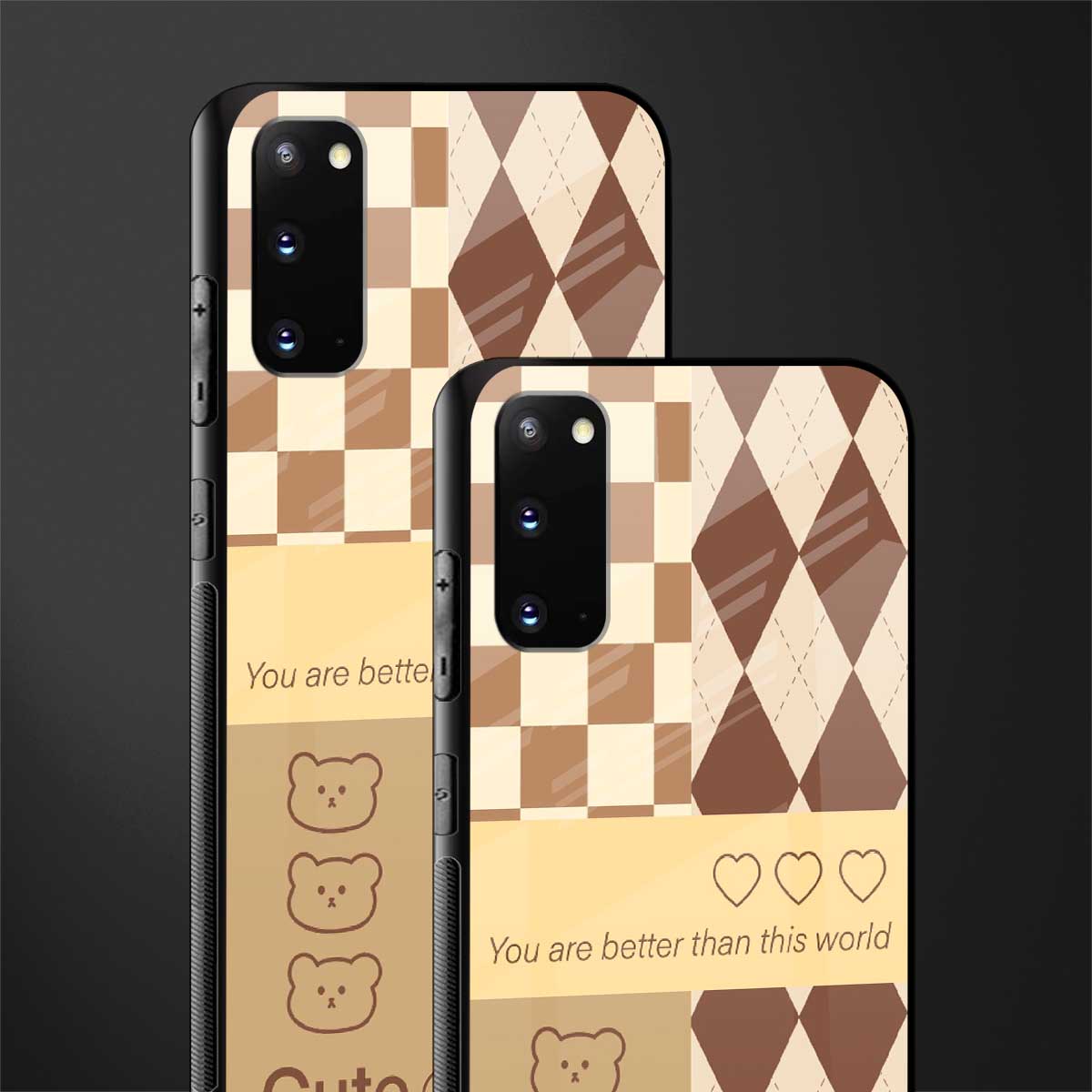 you're my world brown edition glass case for samsung galaxy s20 image-2