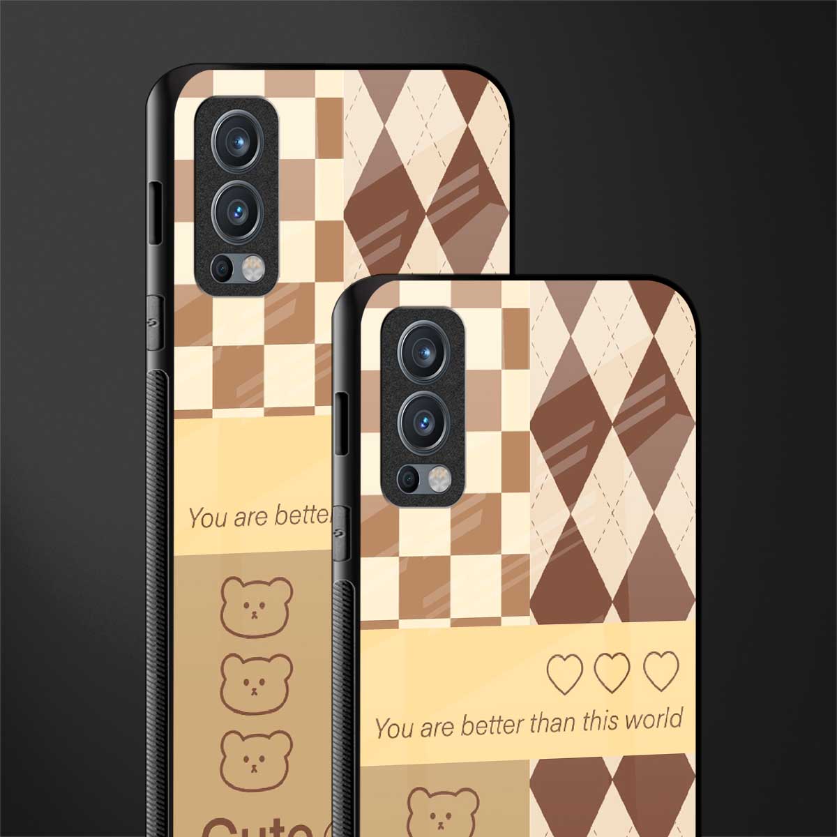 you're my world brown edition glass case for oneplus nord 2 5g image-2