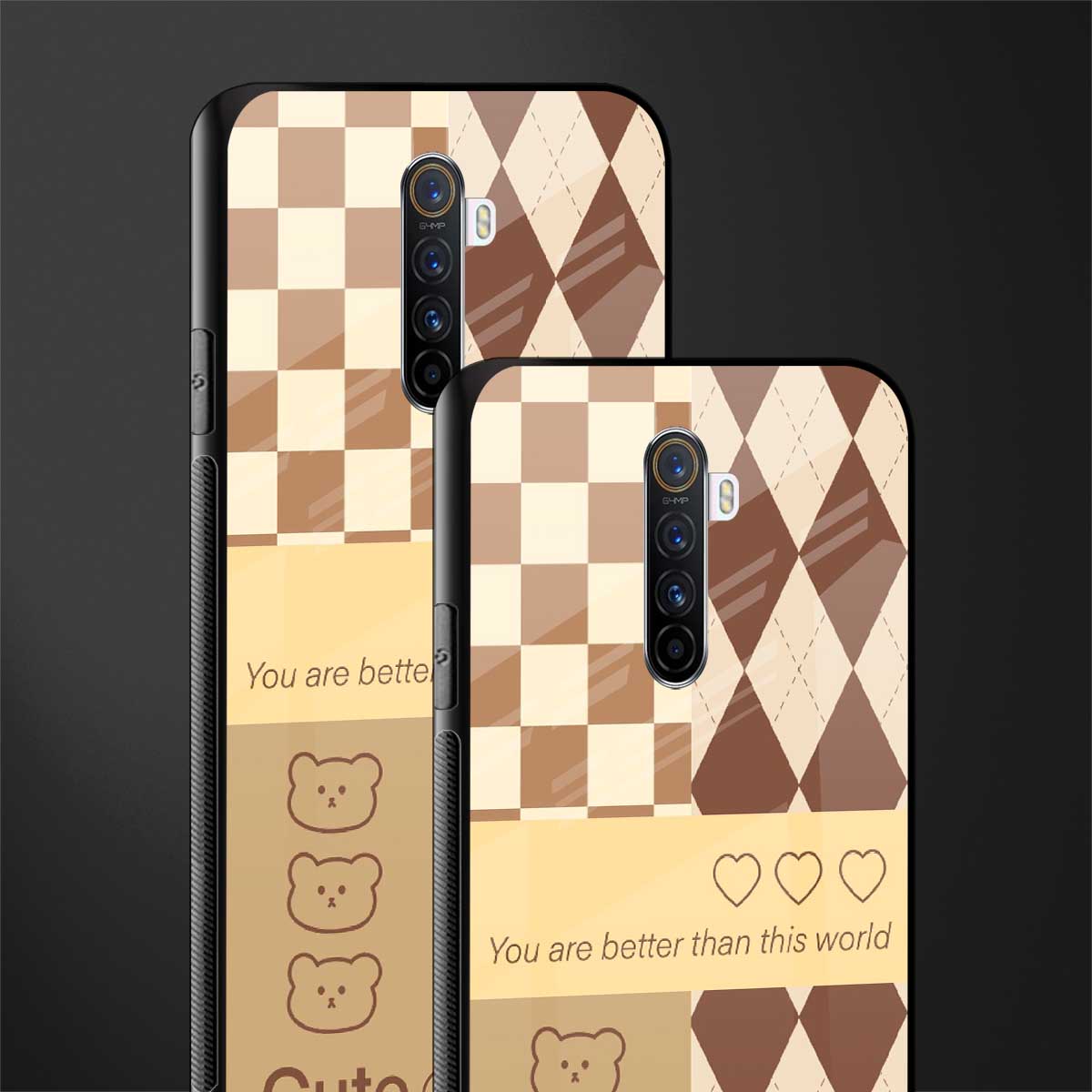 you're my world brown edition glass case for realme x2 pro image-2
