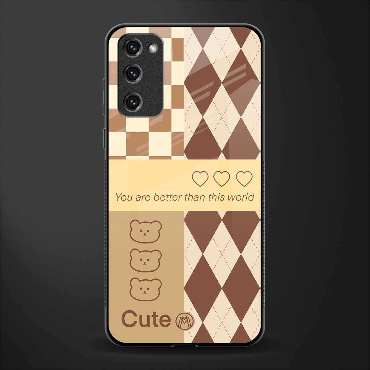 you're my world brown edition glass case for samsung galaxy s20 fe image