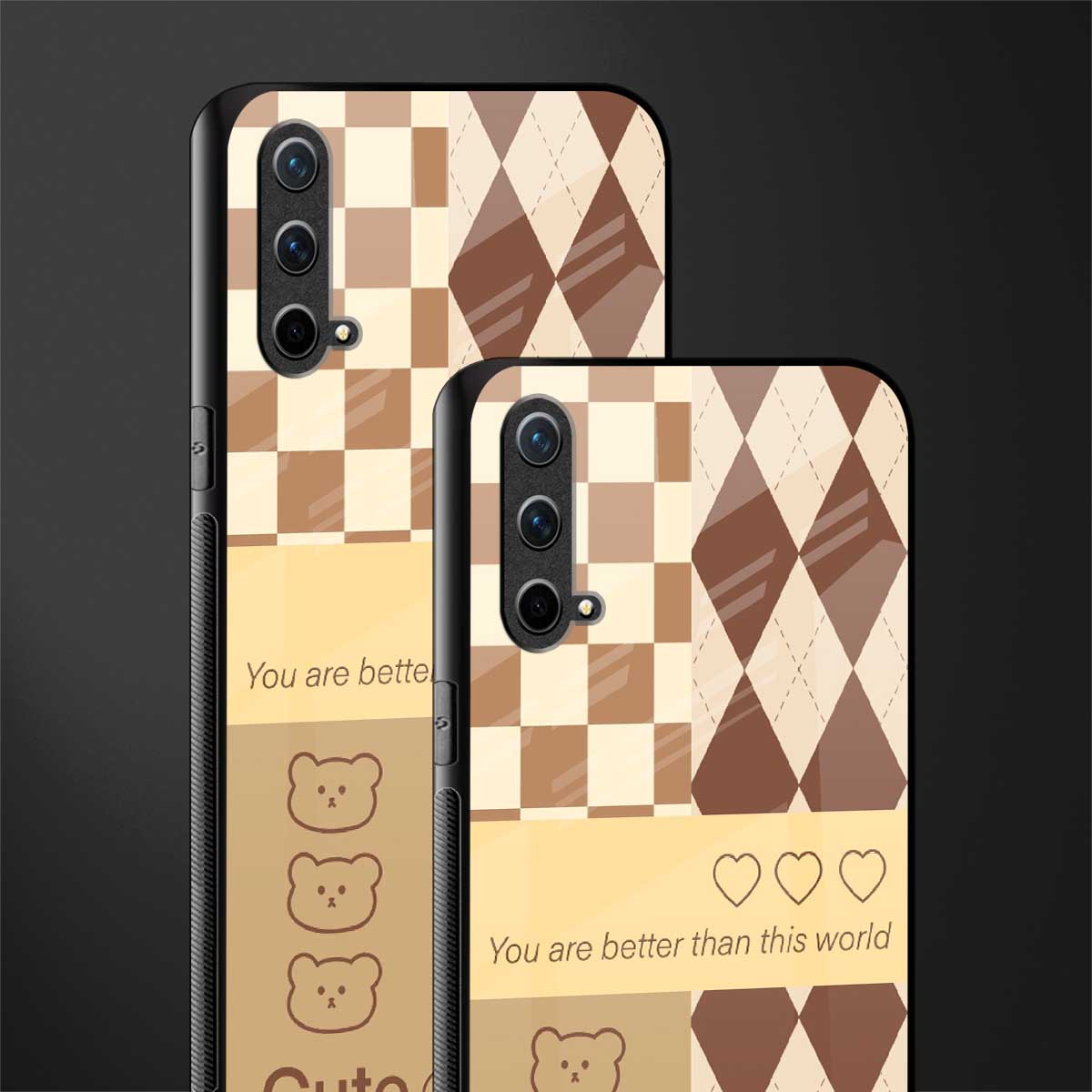 you're my world brown edition glass case for oneplus nord ce 5g image-2