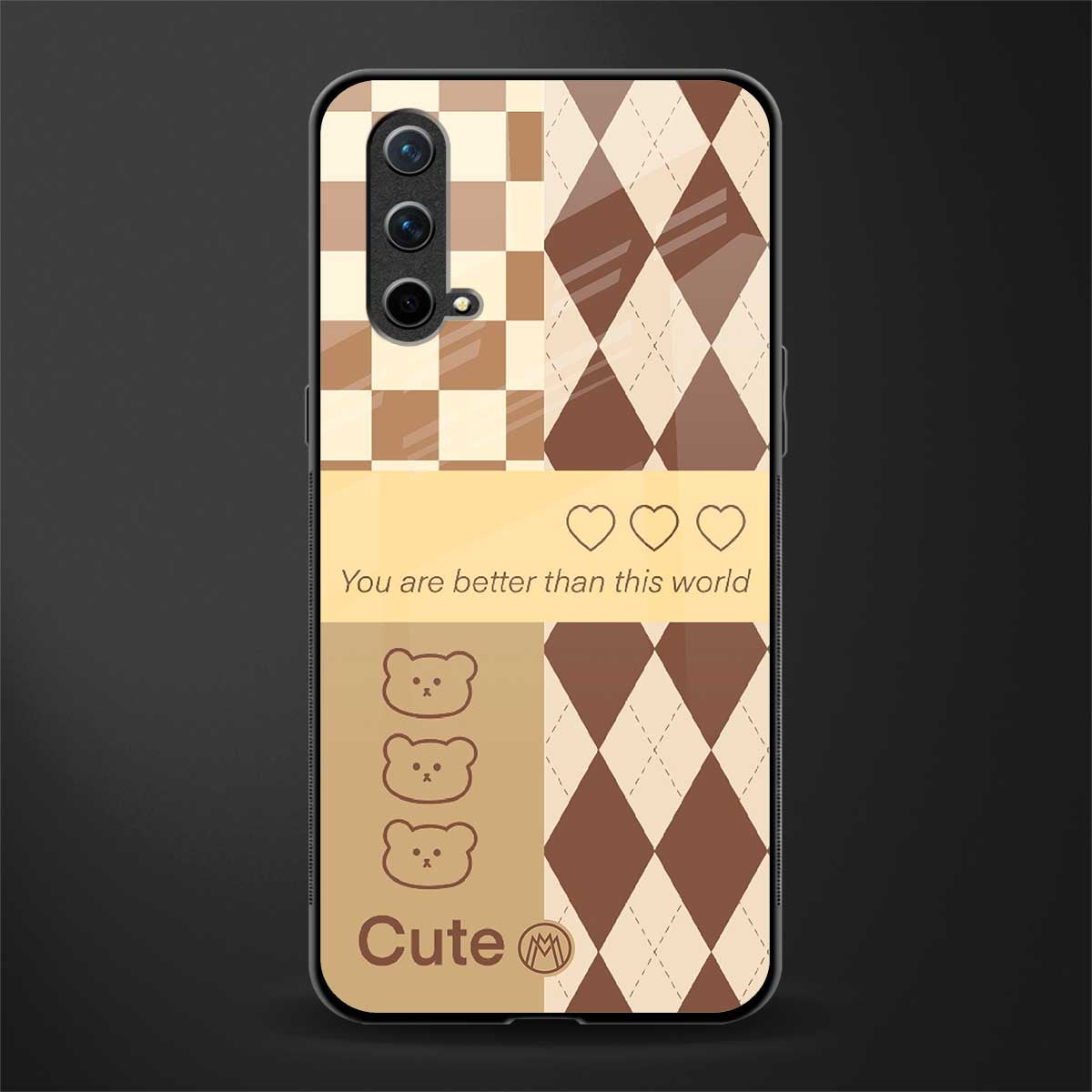 you're my world brown edition glass case for oneplus nord ce 5g image