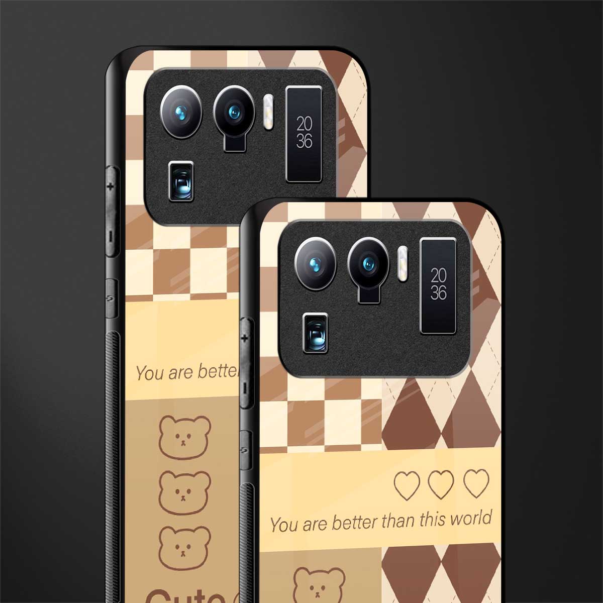 you're my world brown edition glass case for mi 11 ultra 5g image-2