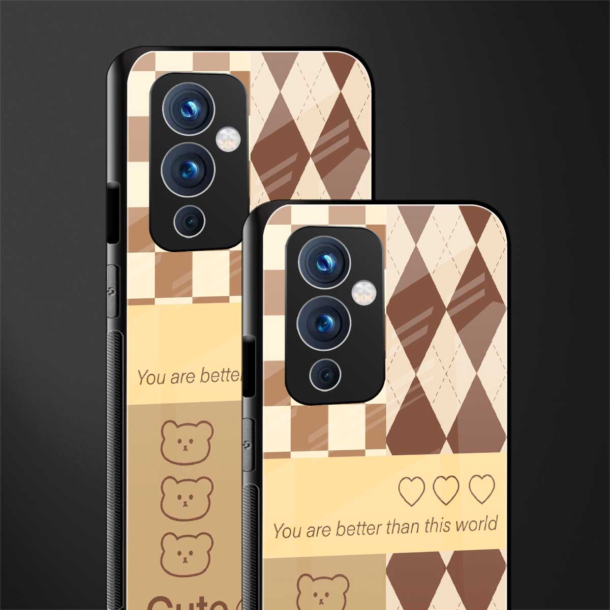 you're my world brown edition back phone cover | glass case for oneplus 9