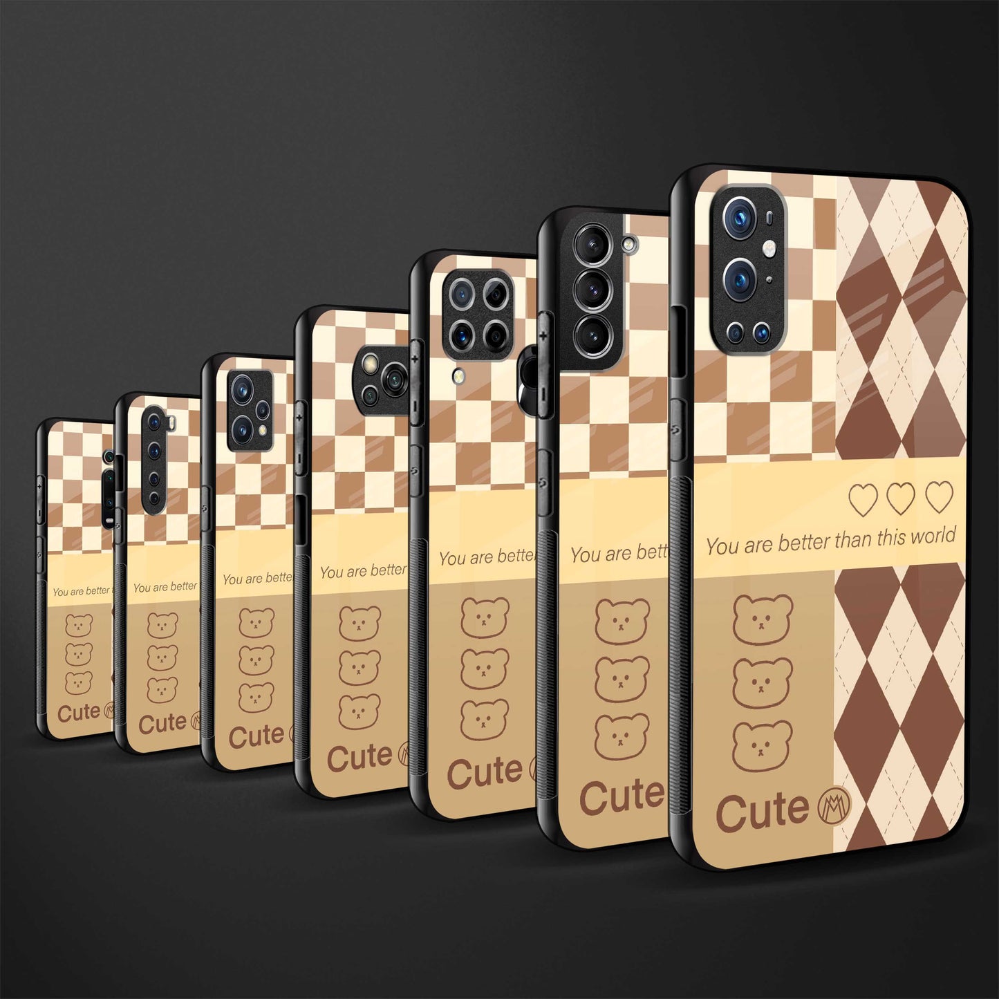 you're my world brown edition glass case for oppo reno 3 pro image-3