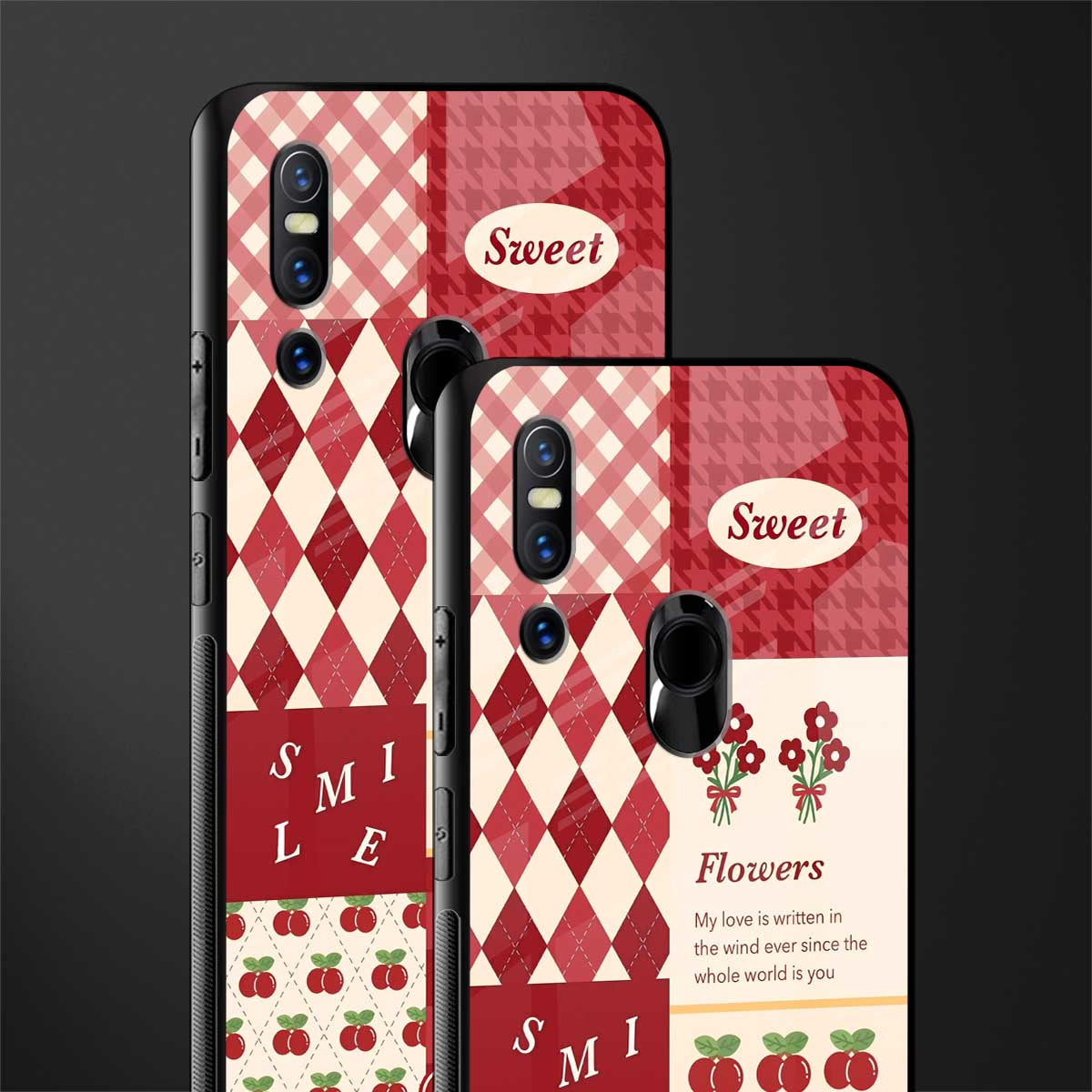 you're my world red edition glass case for vivo v15 image-2