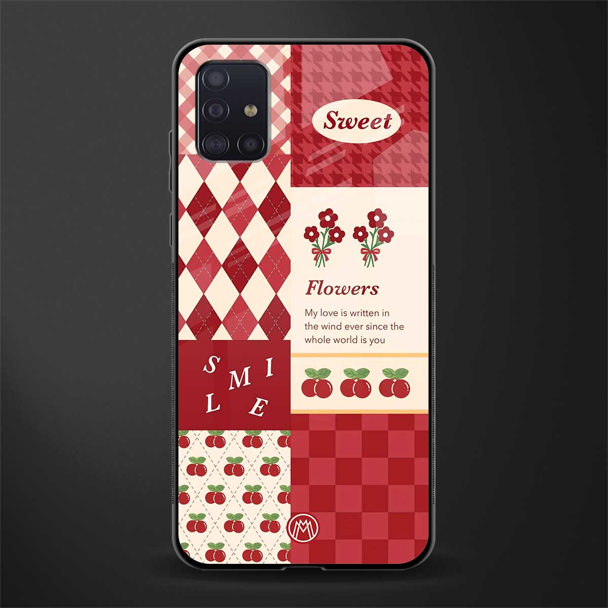 you're my world red edition glass case for samsung galaxy a71 image