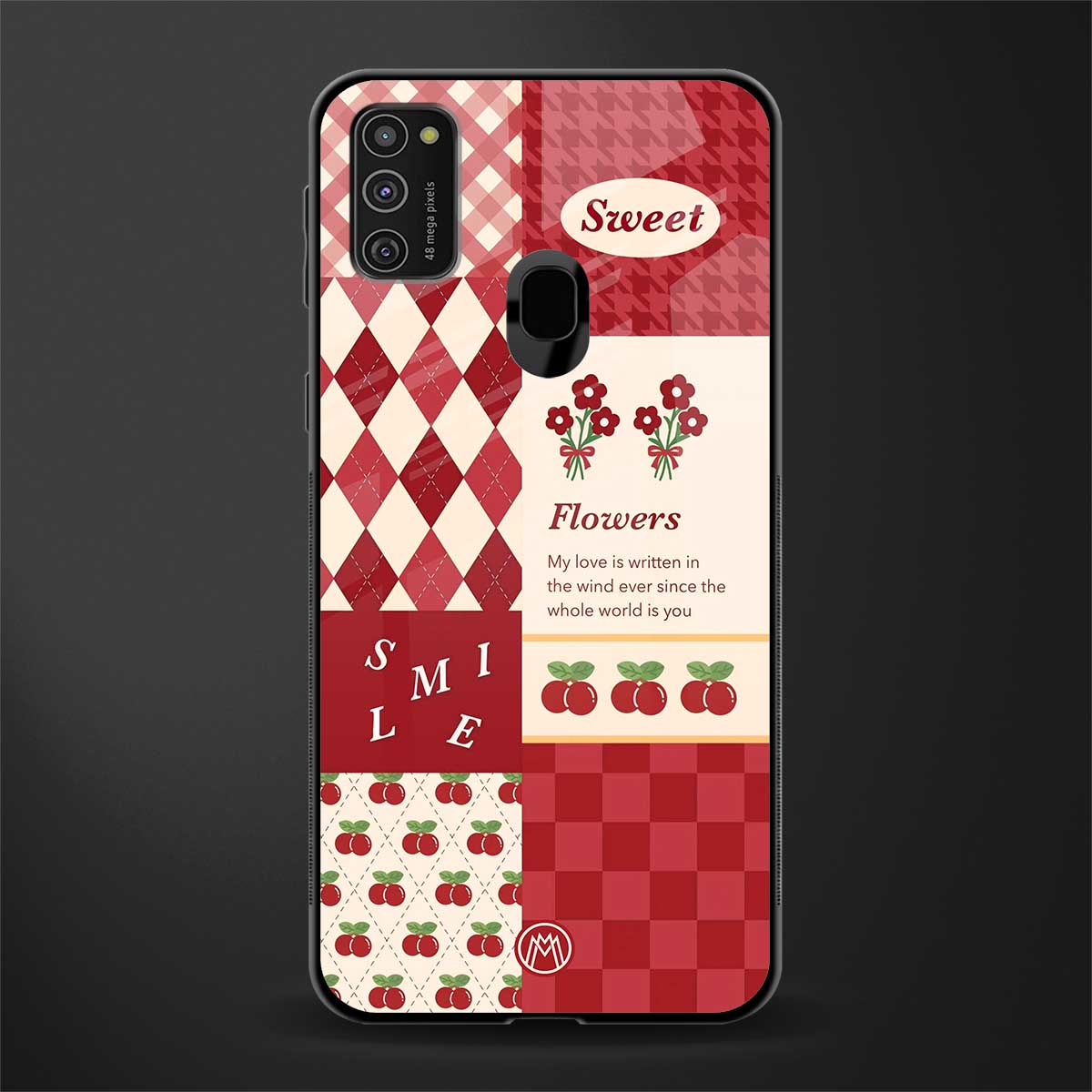 you're my world red edition glass case for samsung galaxy m30s image