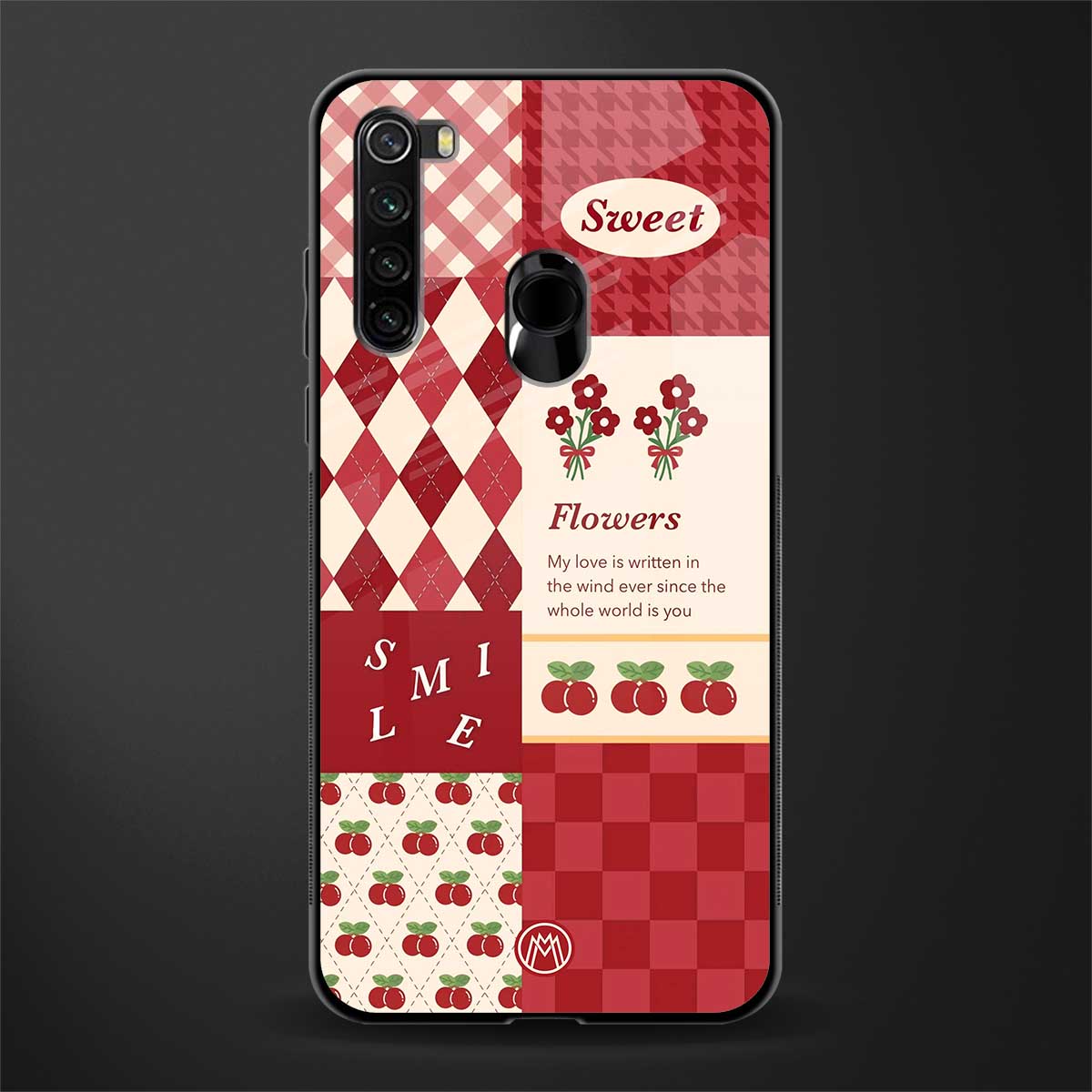 you're my world red edition glass case for redmi note 8 image