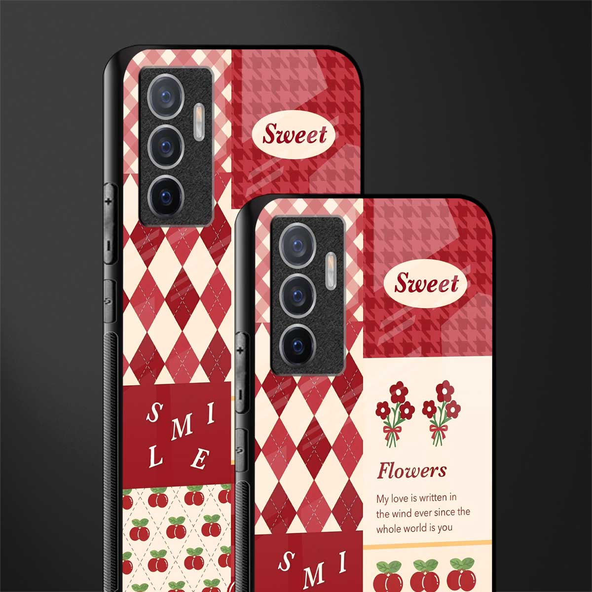 you're my world red edition glass case for vivo v23e image-2