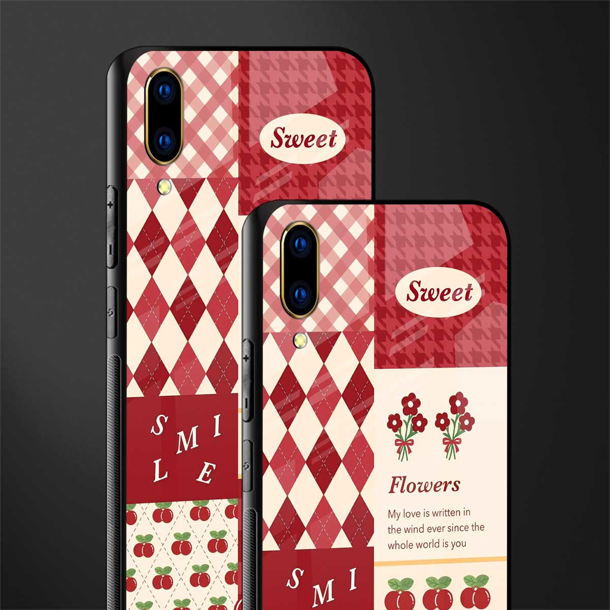 you're my world red edition glass case for vivo v11 pro image-2
