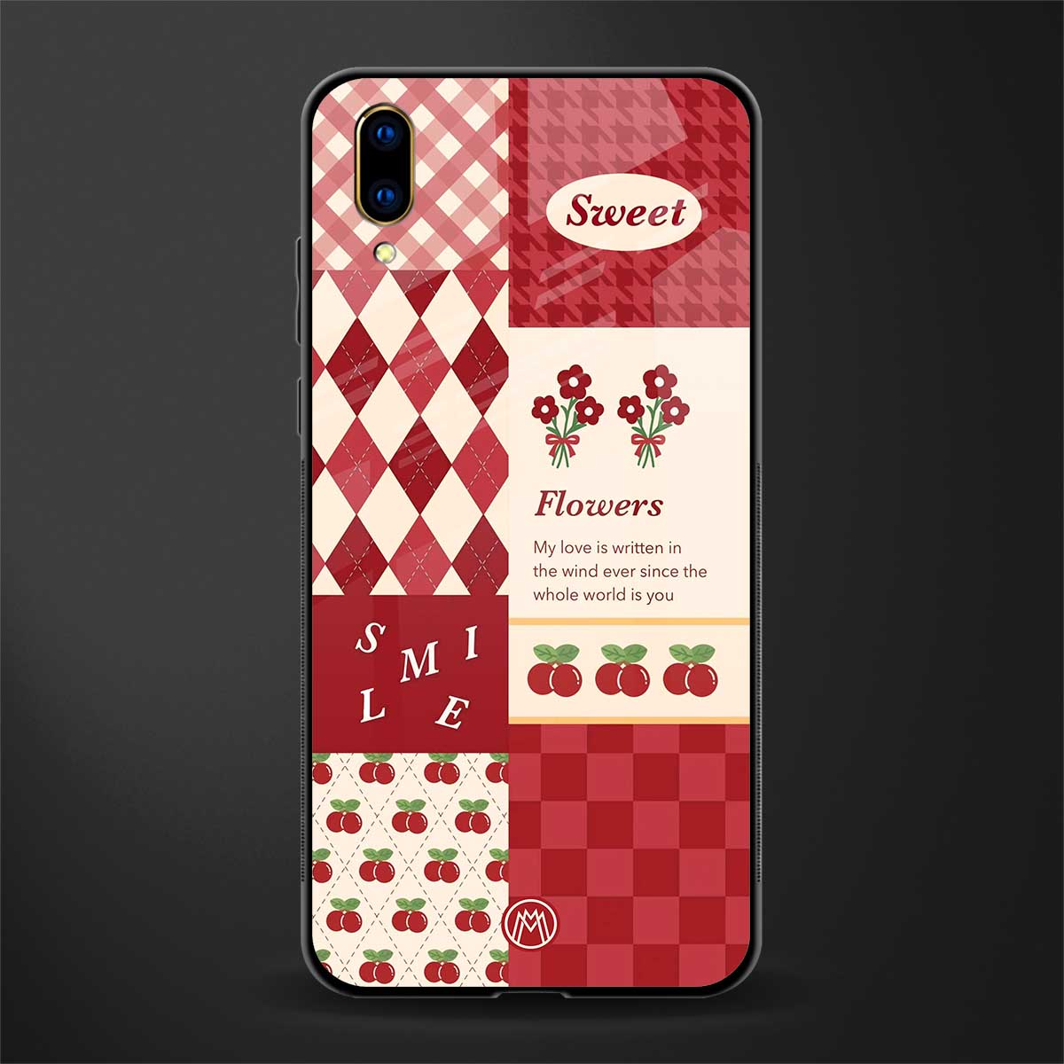 you're my world red edition glass case for vivo v11 pro image