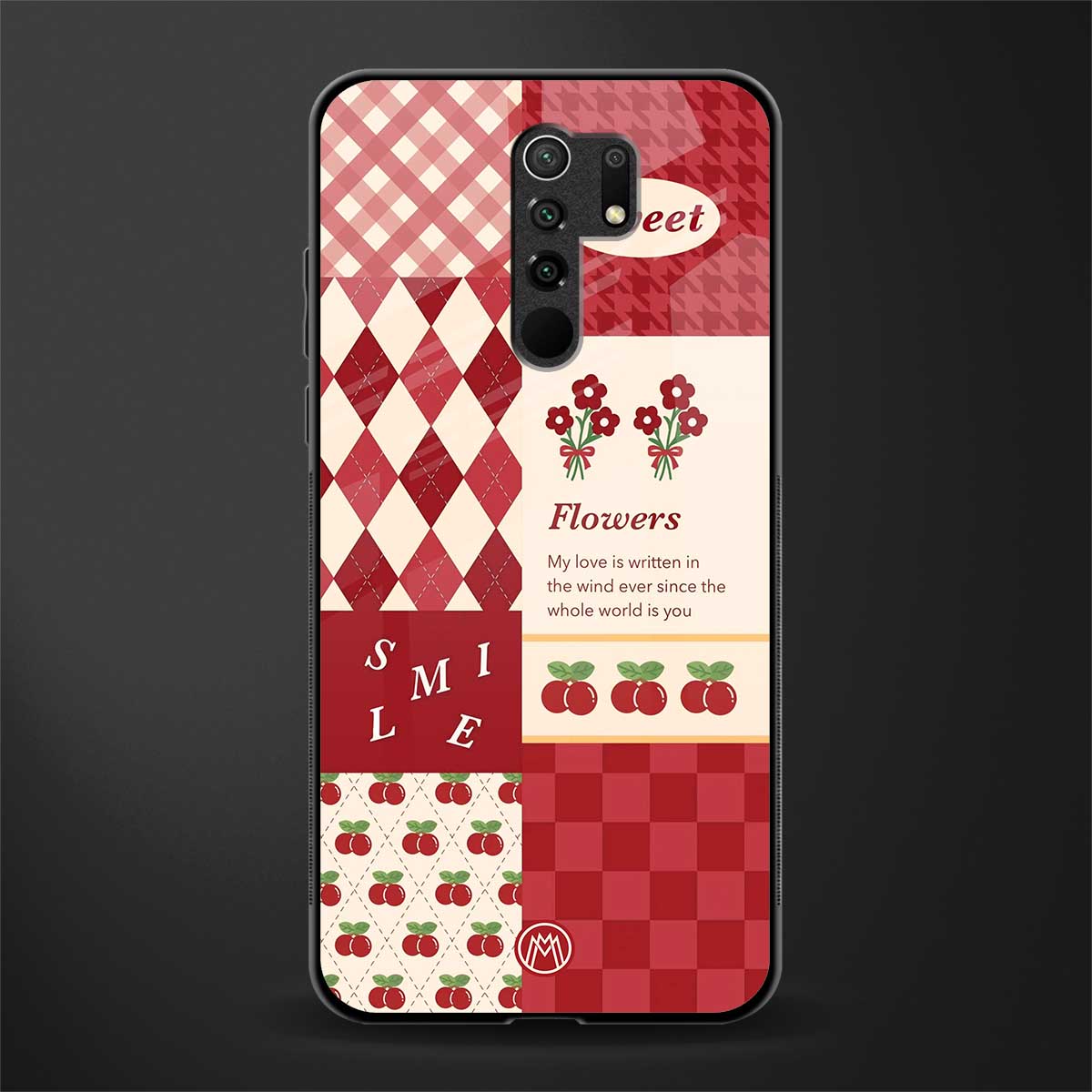 you're my world red edition glass case for redmi 9 prime image