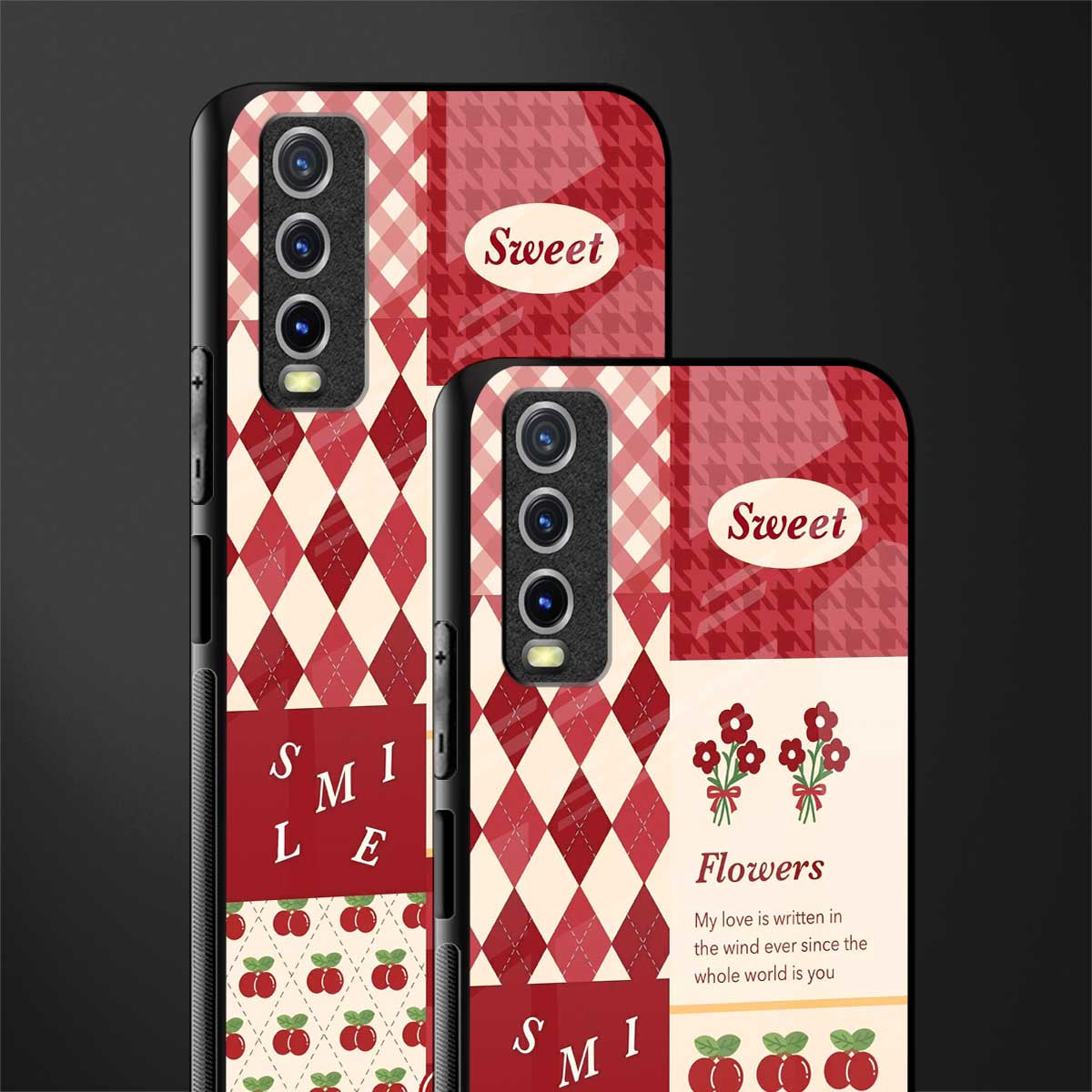 you're my world red edition glass case for vivo y20 image-2