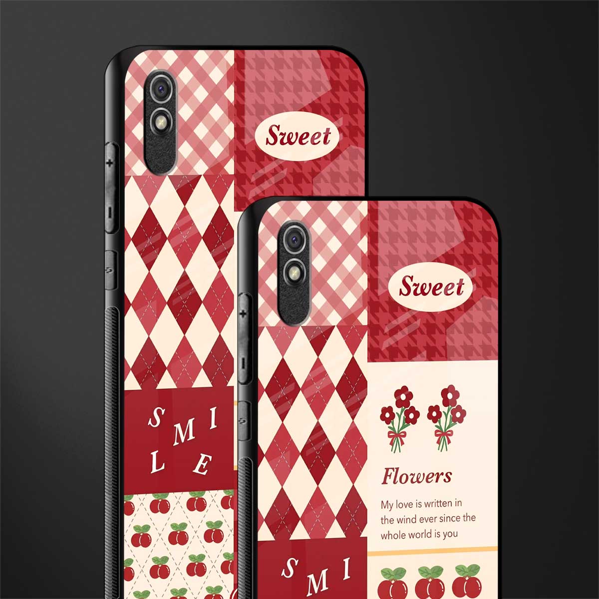 you're my world red edition glass case for redmi 9a image-2