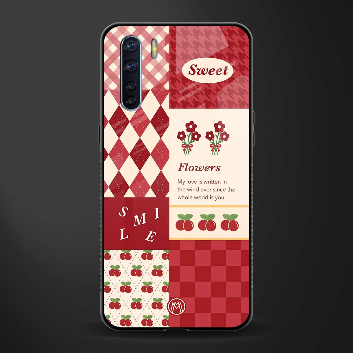 you're my world red edition glass case for oppo f15 image