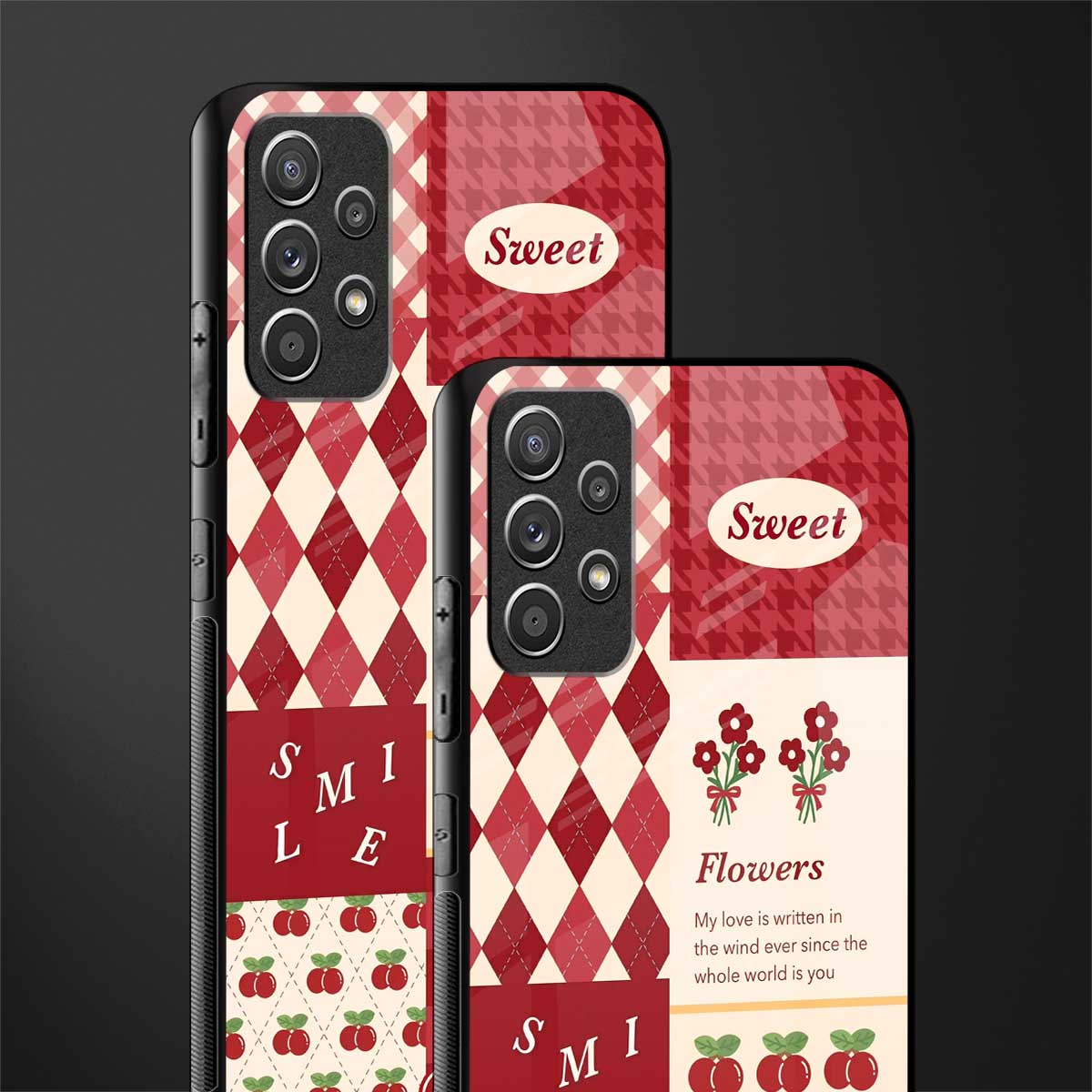 you're my world red edition glass case for samsung galaxy a72 image-2