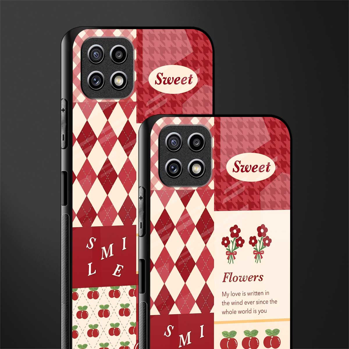 you're my world red edition glass case for samsung galaxy a22 5g image-2