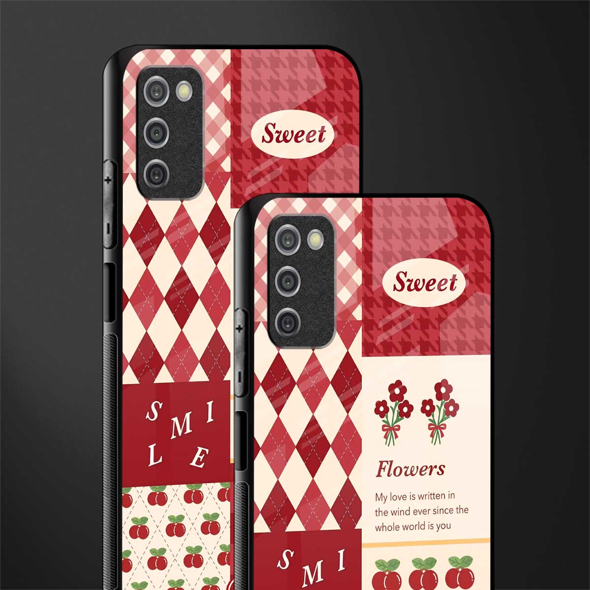 you're my world red edition glass case for samsung galaxy a03s image-2