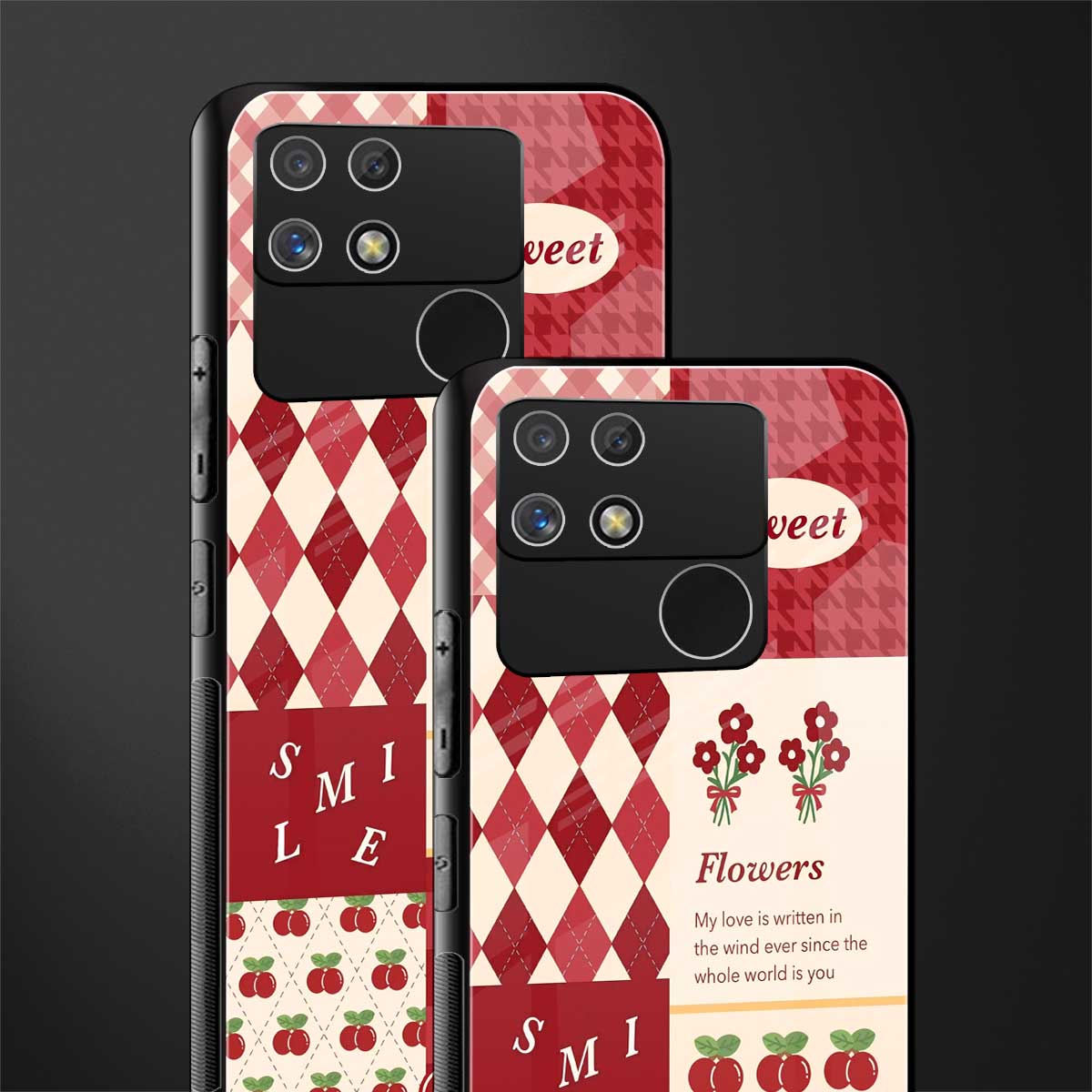 you're my world red edition back phone cover | glass case for realme narzo 50a
