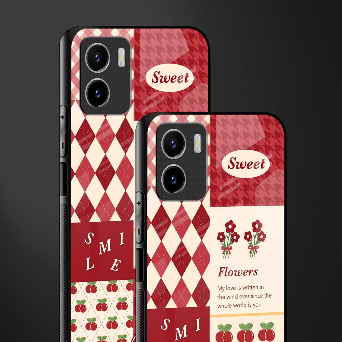 you're my world red edition glass case for vivo y15s image-2
