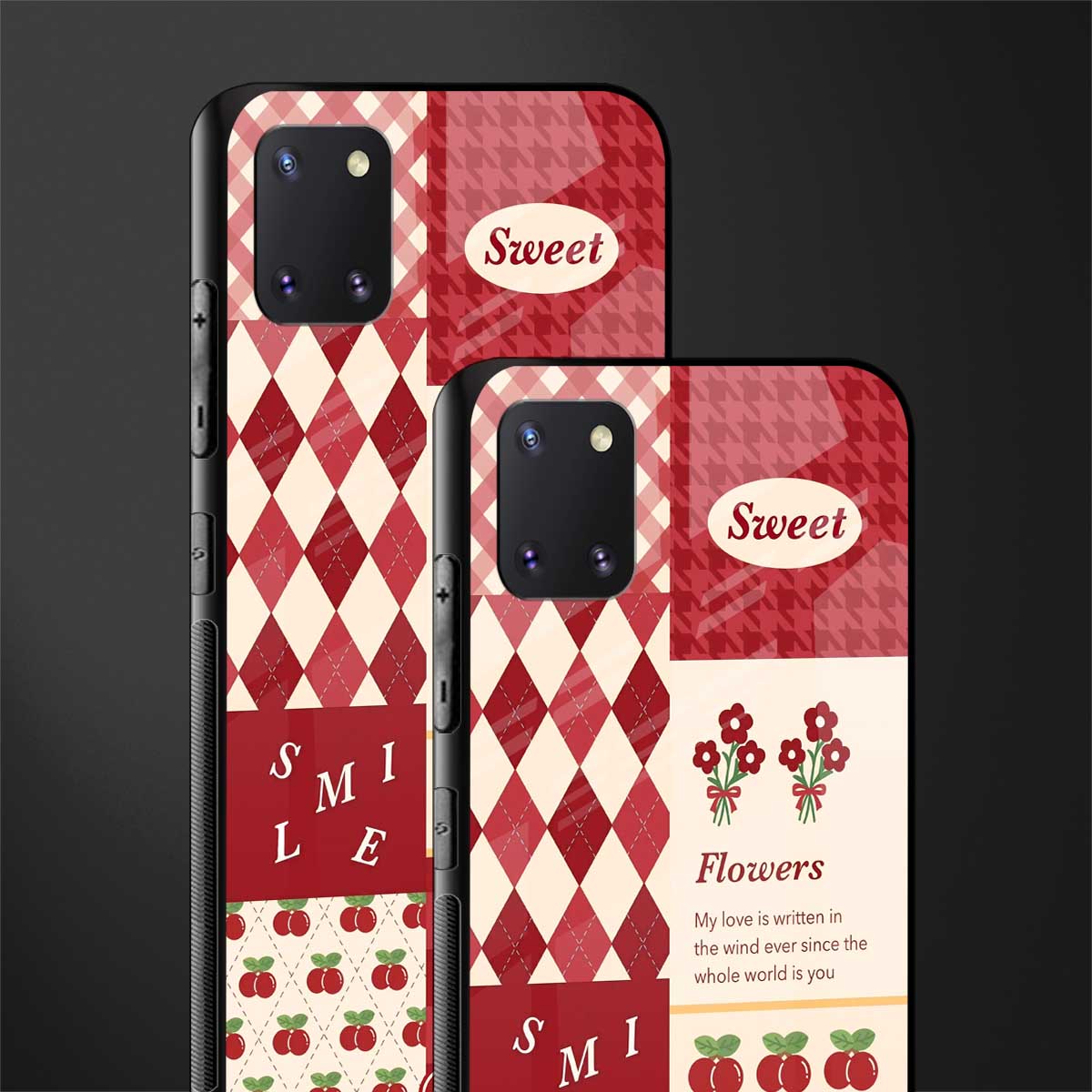 you're my world red edition glass case for samsung a81 image-2