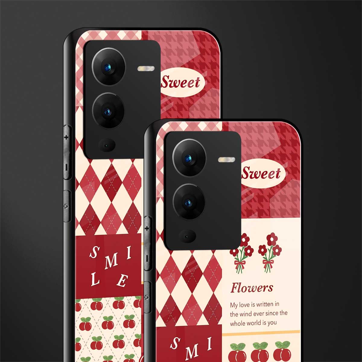 you're my world red edition back phone cover | glass case for vivo v25 pro 5g
