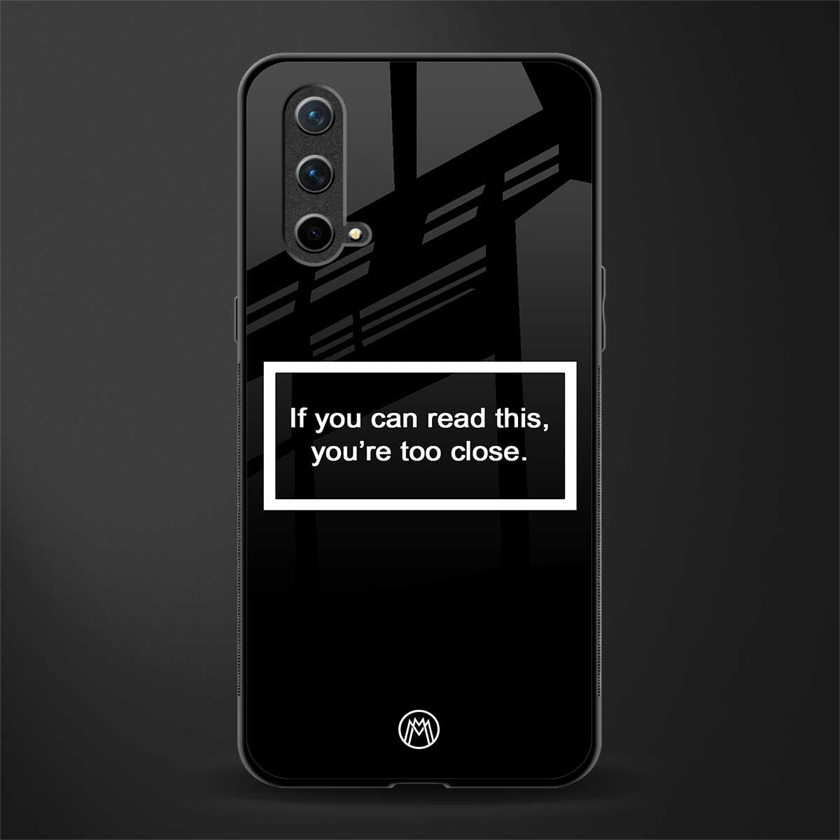 you're too close black glass case for oneplus nord ce 5g image