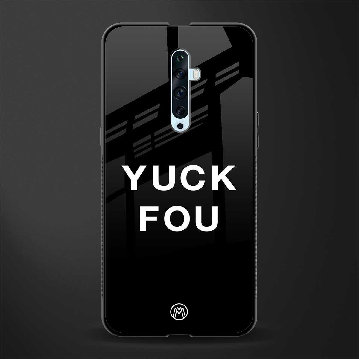 yuck fou glass case for oppo reno 2f image