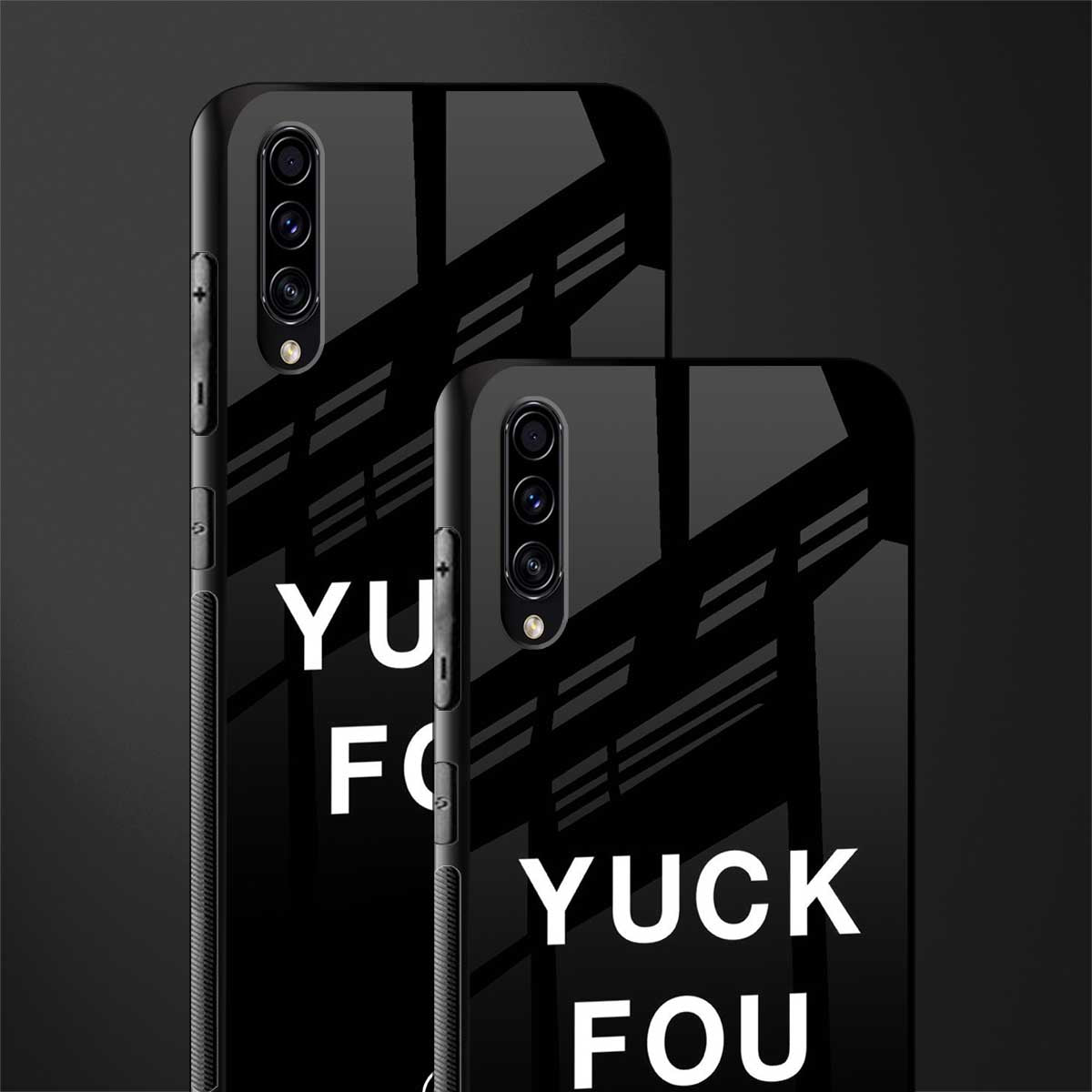 yuck fou glass case for samsung galaxy a70 image-2