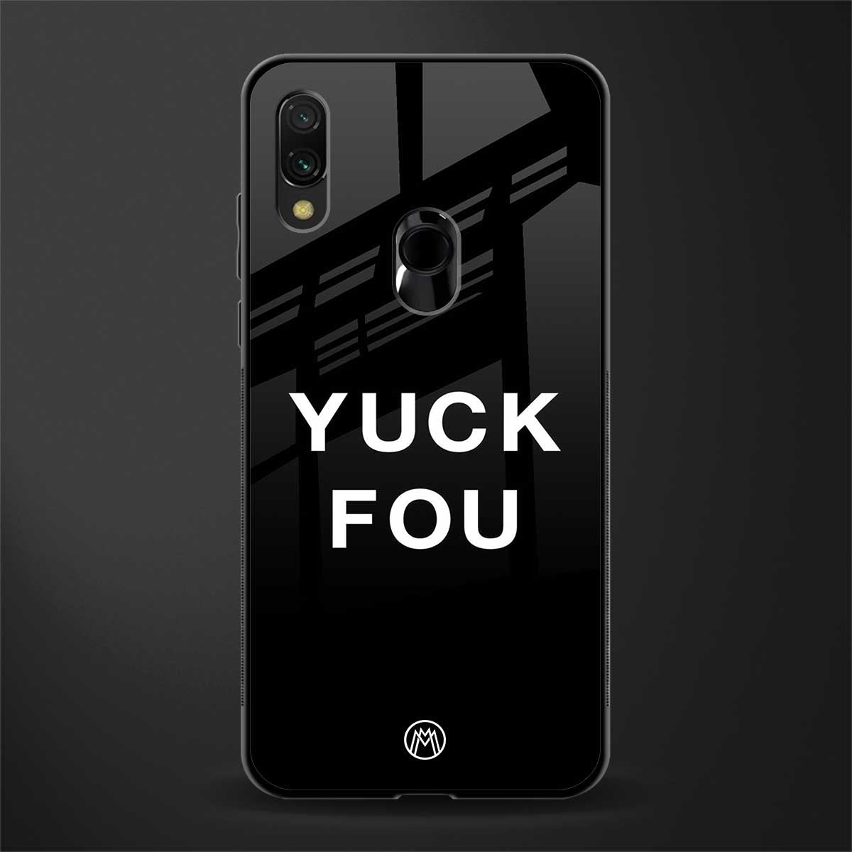 yuck fou glass case for redmi y3 image