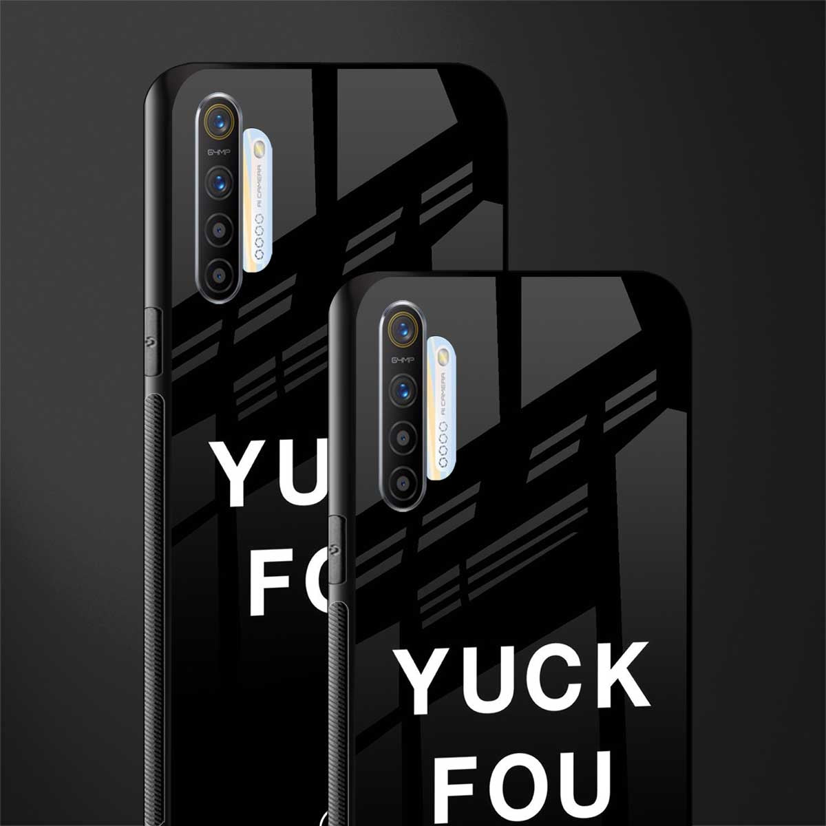 yuck fou glass case for realme x2 image-2